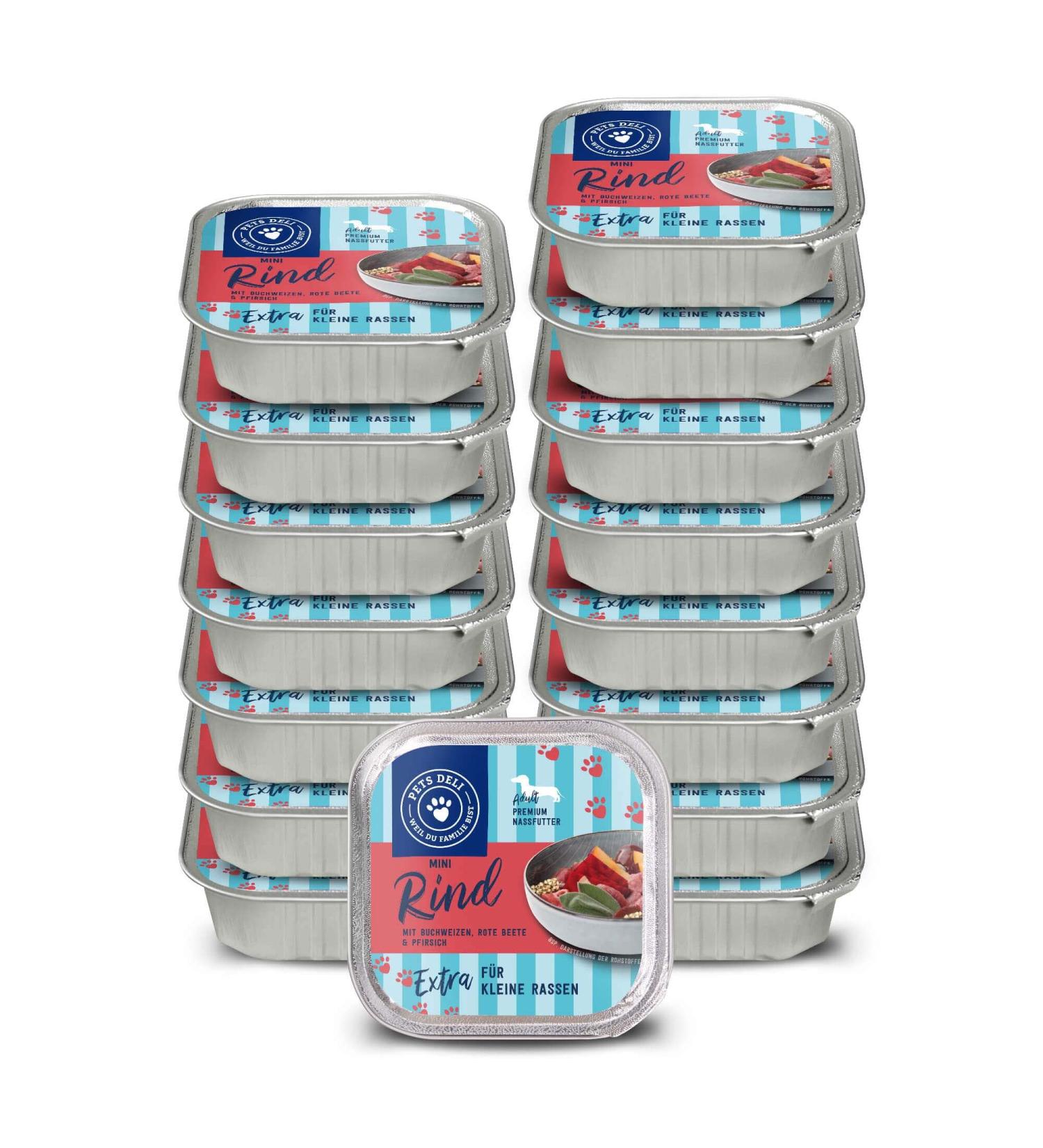 Pets Deli Wet Food for Small Dogs | Beef Buckwheat & Beetroot | Sugar & Gluten-Free 6x200g (16 Pack) - Buy Online on GoSupps.com