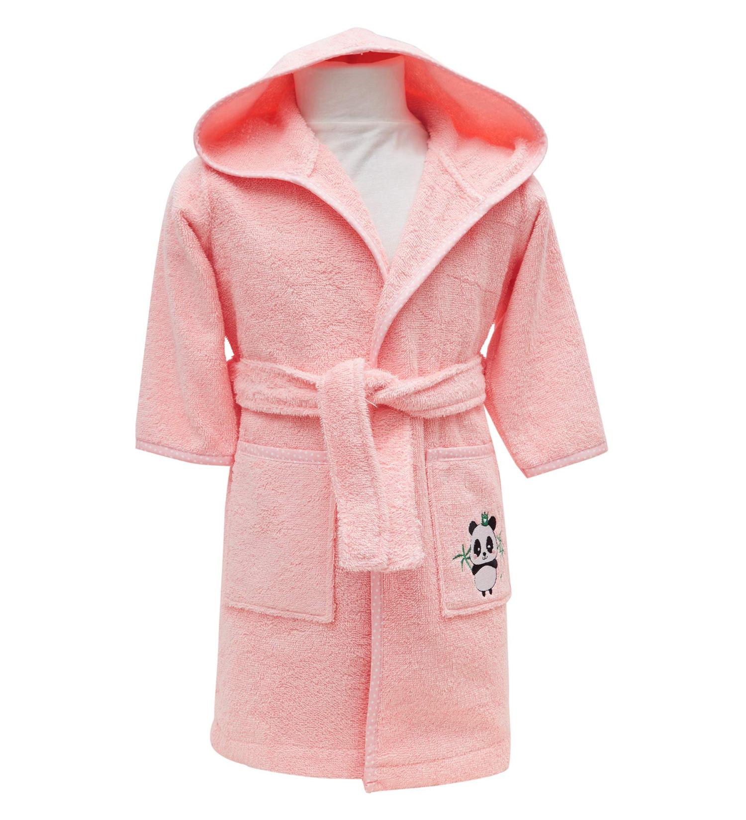 Organic Terry Cloth Baby Bathrobe | 100% Organic Cotton | Sei Design | Kids 3-4 Years | Soft Pink 74-80 | Eco-Friendly Children s Bathrobe - Buy Online on GoSupps.com