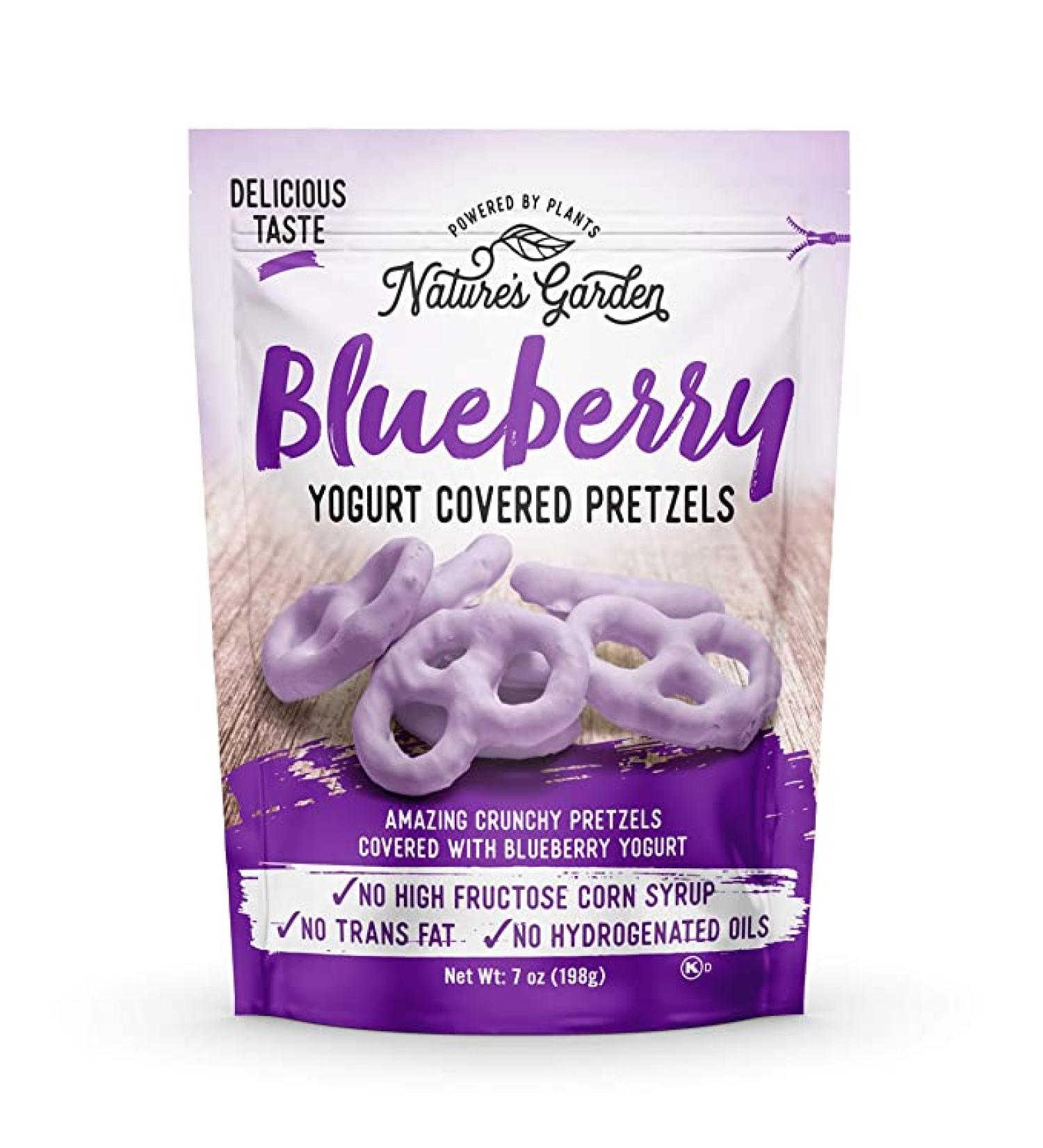 Nature's Garden Blueberry Yogurt Pretzels - 7oz | Delicious Snack Delight - Buy Online on GoSupps.com