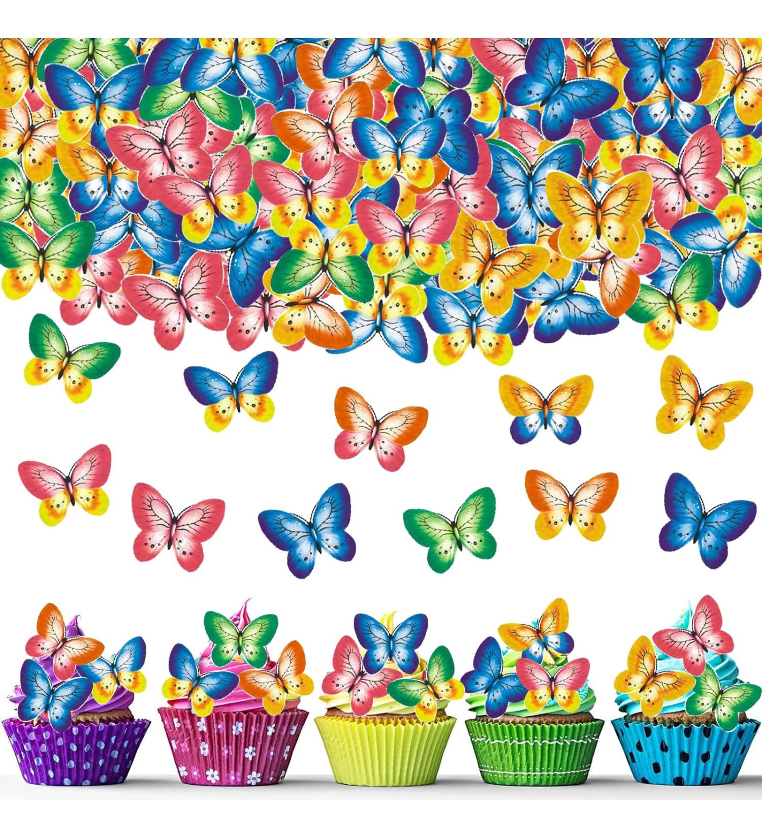 40 Edible Butterfly Decorations for Cakes - Tortendeko Birthday & Cake Decor - Buy Online on GoSupps.com