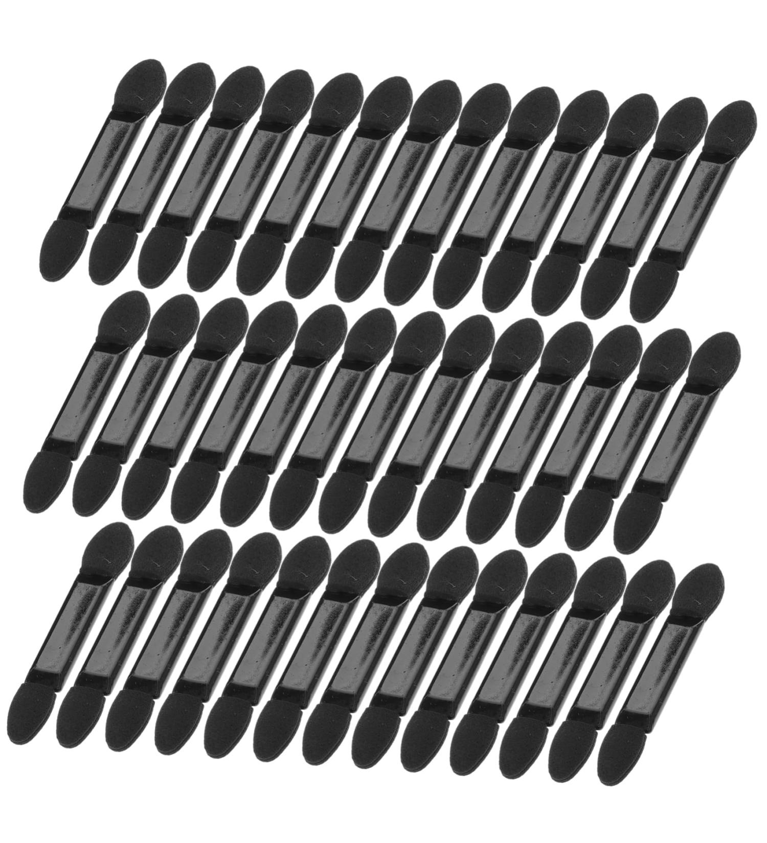 FOYTOKI 100pcs Women Eyeshadow Brush Small Eyeshadow Blending Brush Eye Makeup Sponge Makeup Brushes Black - Buy Online on GoSupps.com