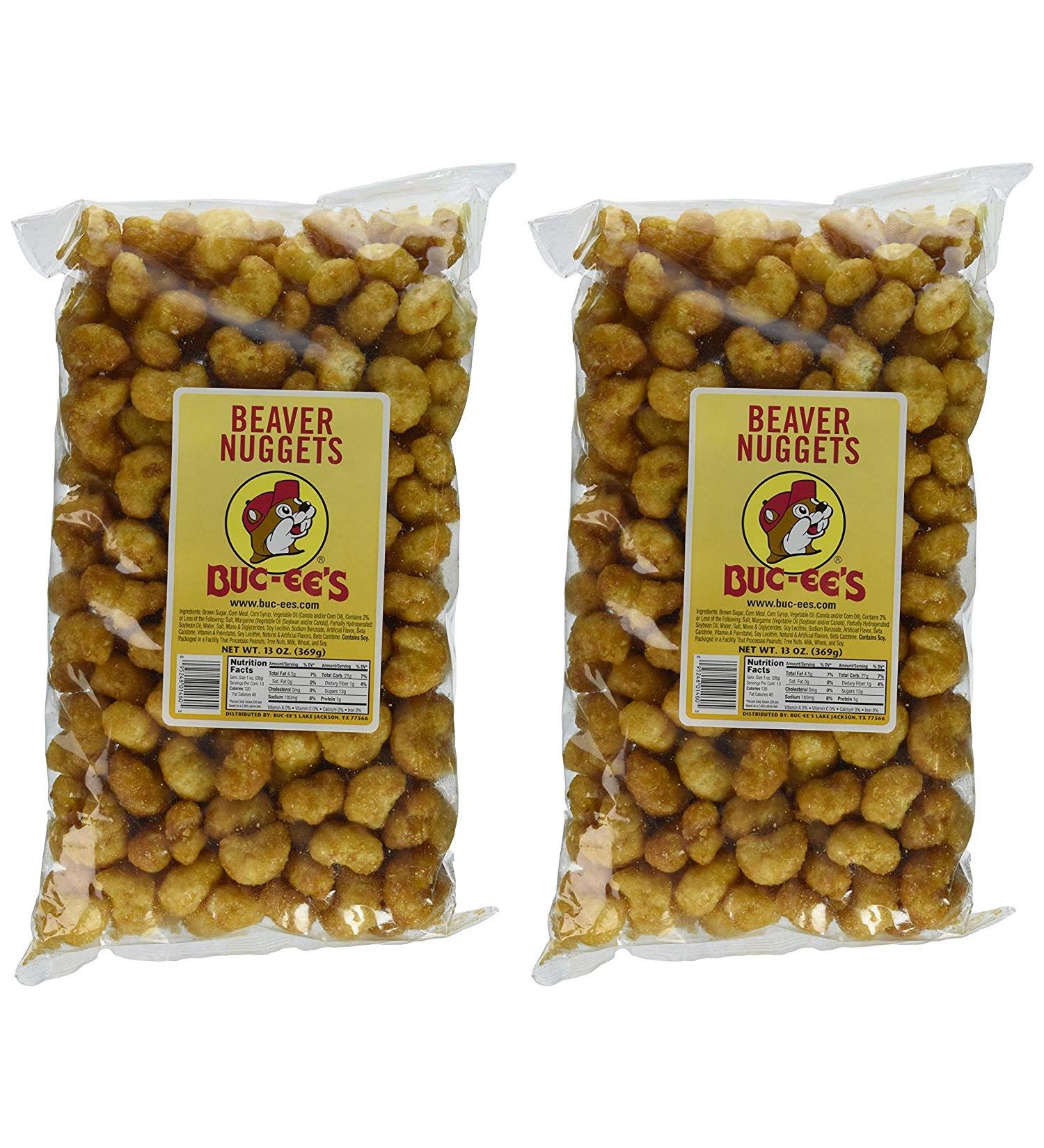 Buc-ee's Famous Beaver Nuggets Sweet Corn Puff Snacks, 13 Ounces (Pack of Two 13 Ounce Bags - 26 Ounces Total)) 13 Ounce (Pack of 2)