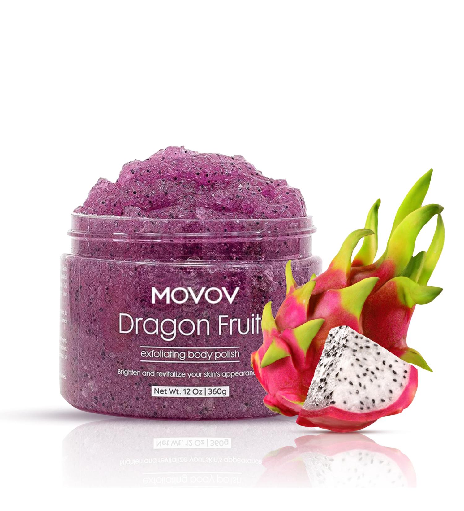Dragon Fruit Jelly Exfoliating Body Scrub Polish for Dry Dehydrated and Dead Skin to Improve Body Skin Texture 360g - Buy Online on GoSupps.com