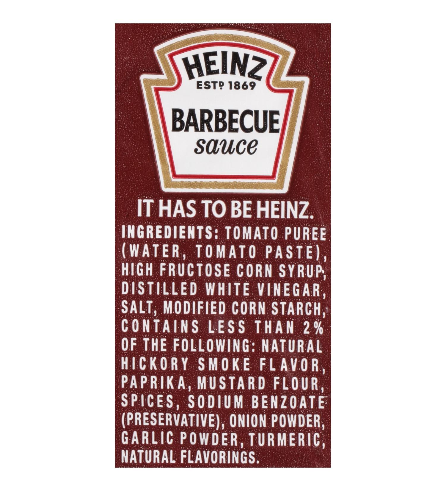 Heinz Barbecue Sauce Single Serve Packets 12 gm - 200ct Case, 0.4oz Each - Buy Online on GoSupps.com