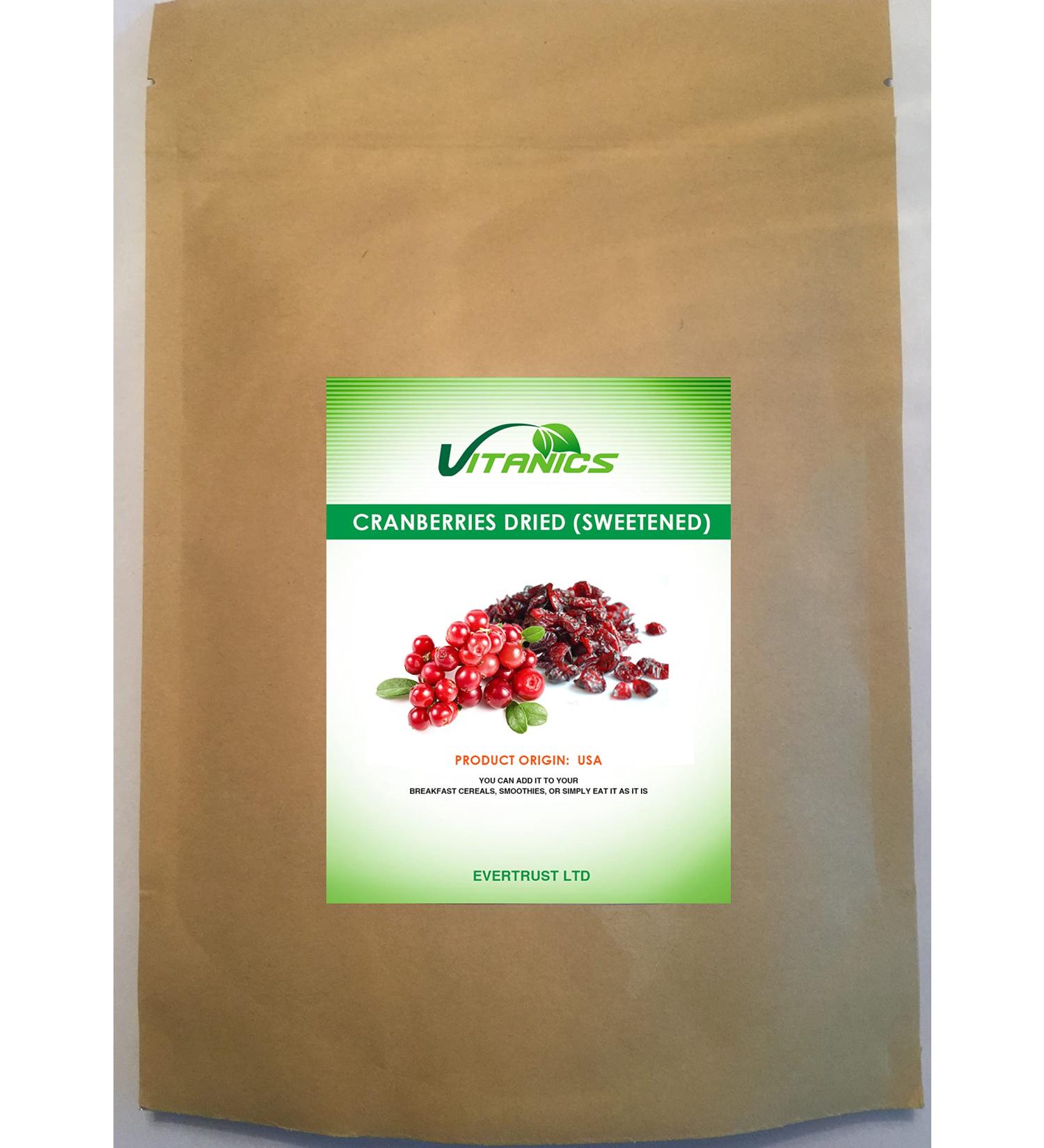 Vitanics Premium quality dried and sweetened cranberries (400 g)