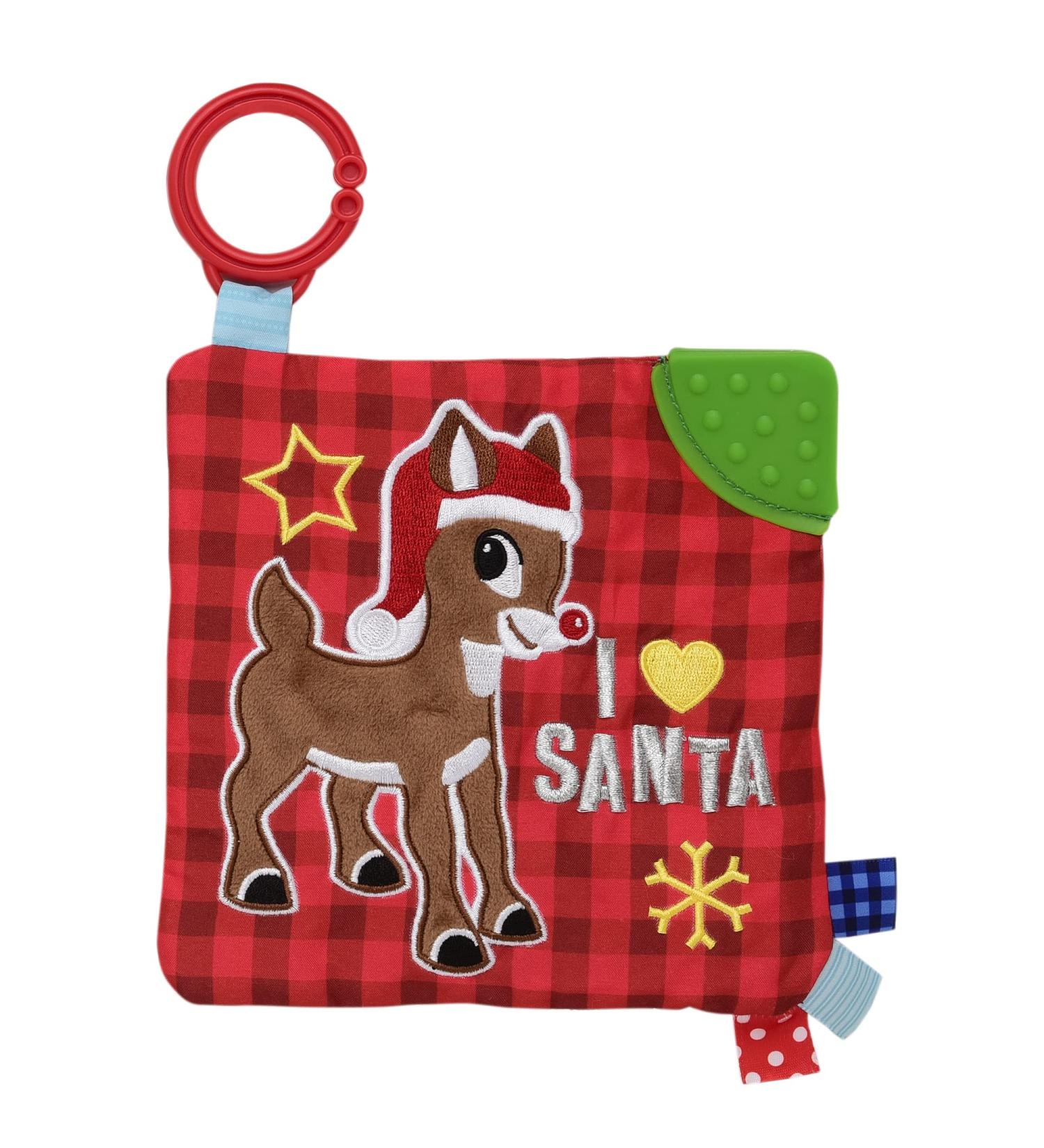 Rudolph Red Nosed Reindeer Travel Toy with Teether Tabs - Christmas Edition - Buy Online on GoSupps.com