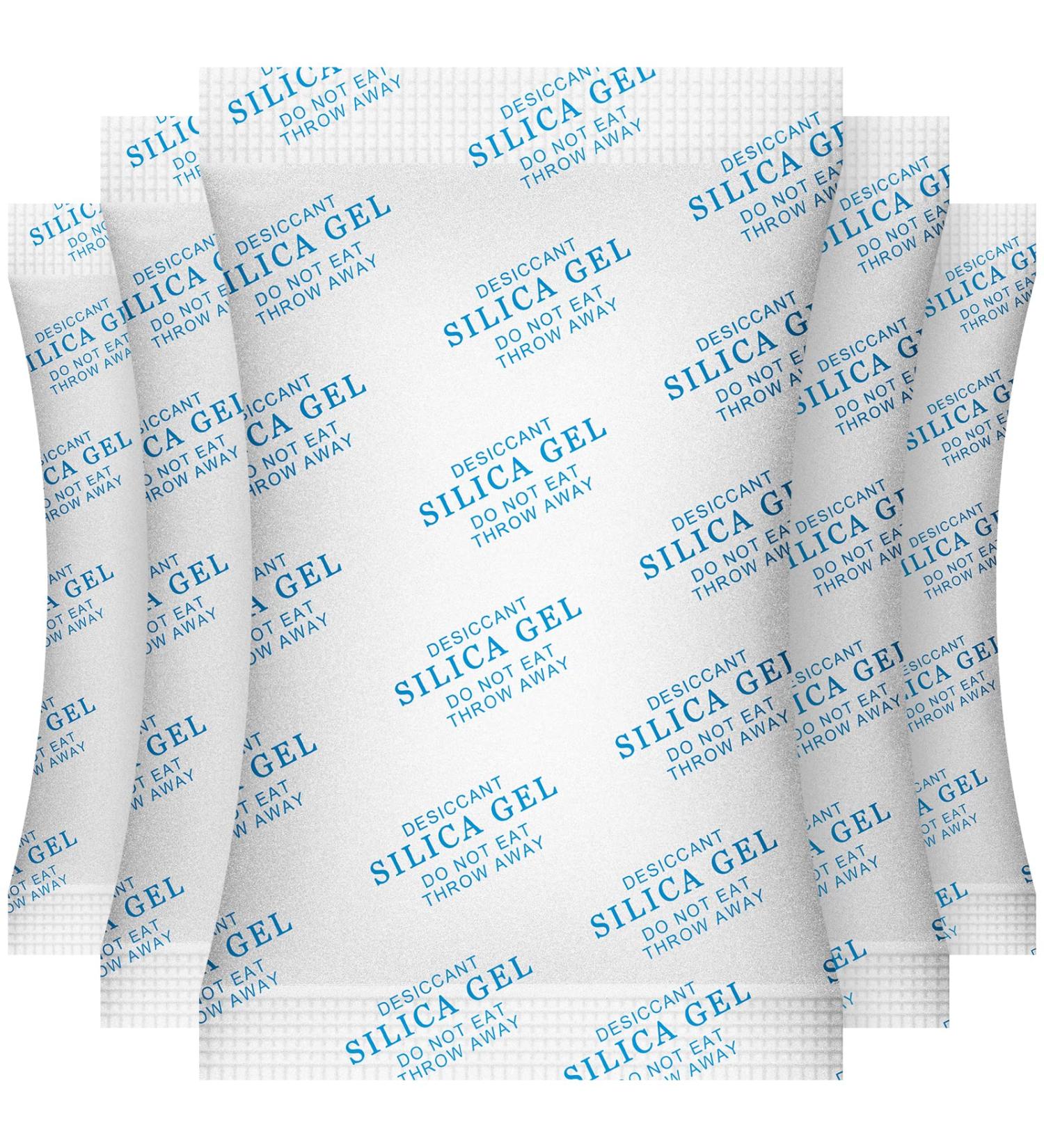 Buy O2freepak Silica Gel Sachets - 100g (5 Pieces) | Moisture Absorber & Desiccant for Packaging & Storage - Buy Online on GoSupps.com