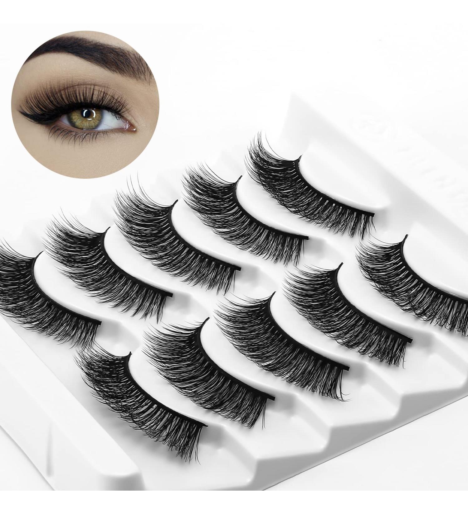 MLEN DIARY C-Sunny-5pairs Flutter Habit 3D Curl Faux Mink Lashes - 5 Pairs - Buy Online on GoSupps.com