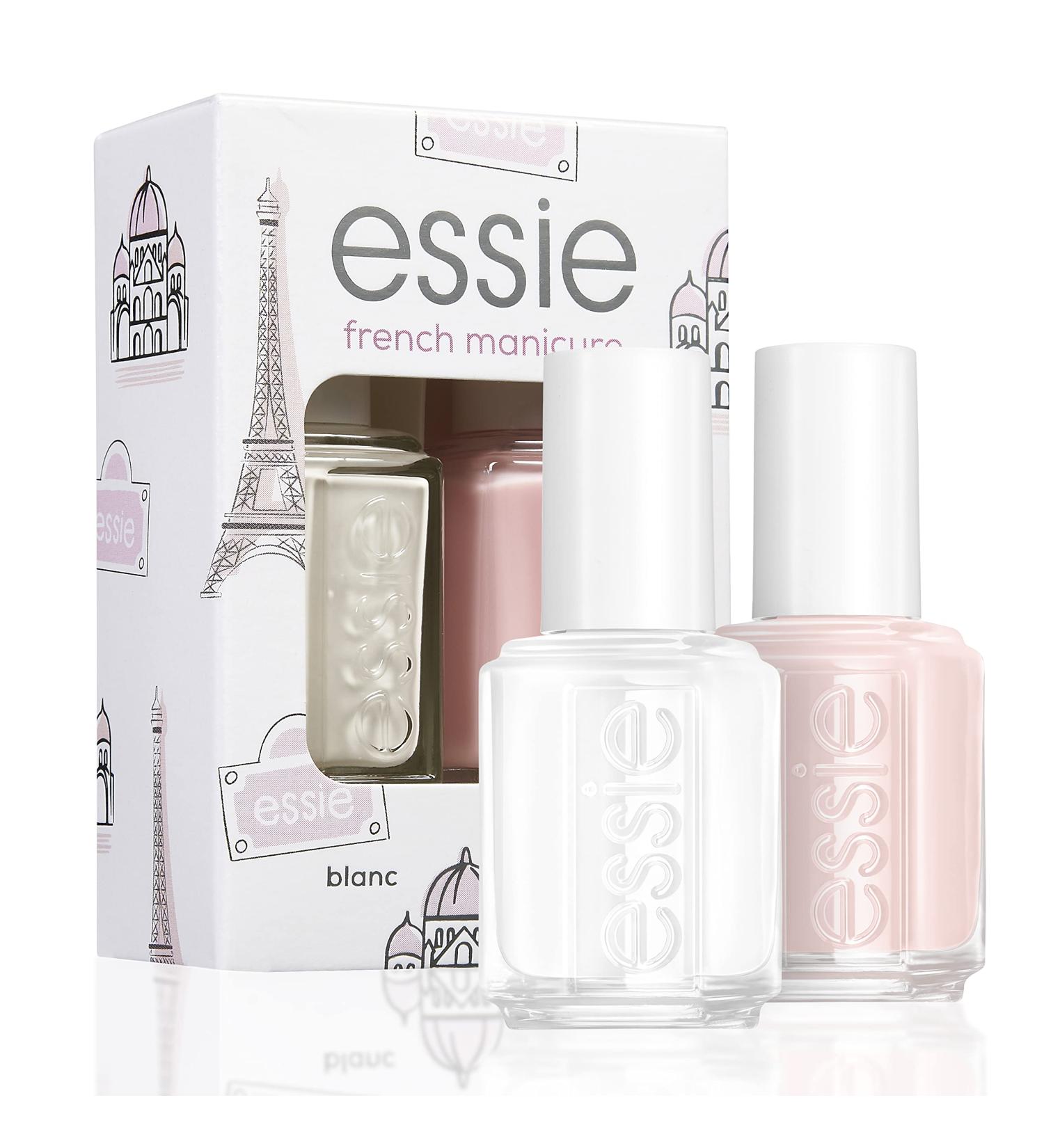 Essie Nail Art Set French Manicure - High Quality Durable Nail Polish (No.01 Blanc No.13 Mademoiselle) | International Shipping - Buy Online on GoSupps.com