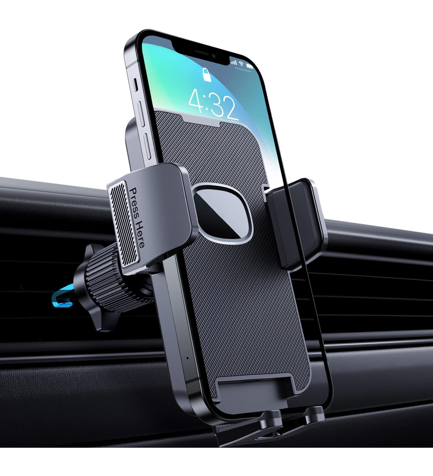 CINDRO Car Vent Phone Mount - Military-Grade Hook Clip Stand for Smartphone - Universal Black - Buy Online on GoSupps.com