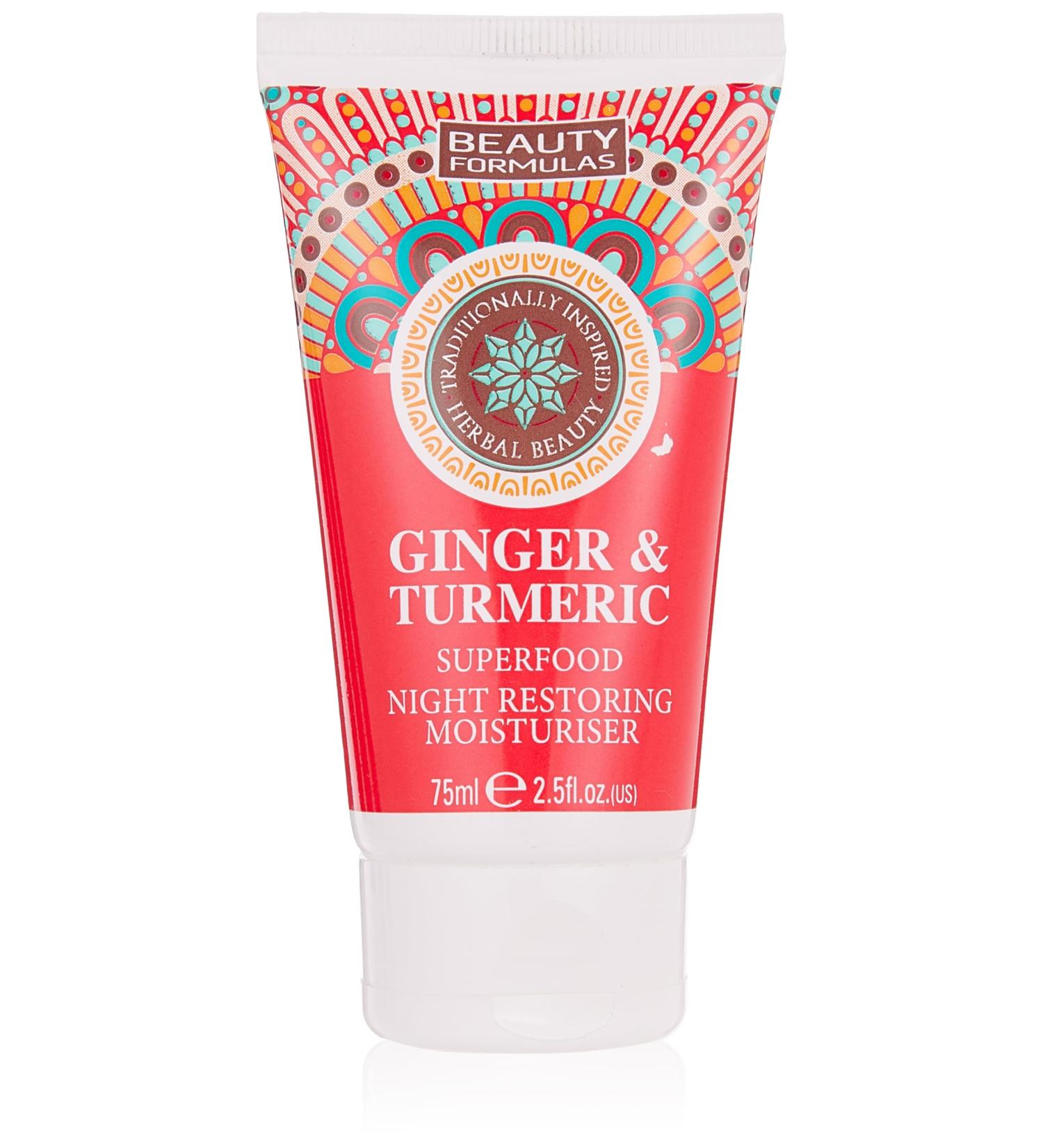 Beauty Formulas MOISTURISER GINGER & TURMERIC NIGHT 75ML White - Buy Online on GoSupps.com