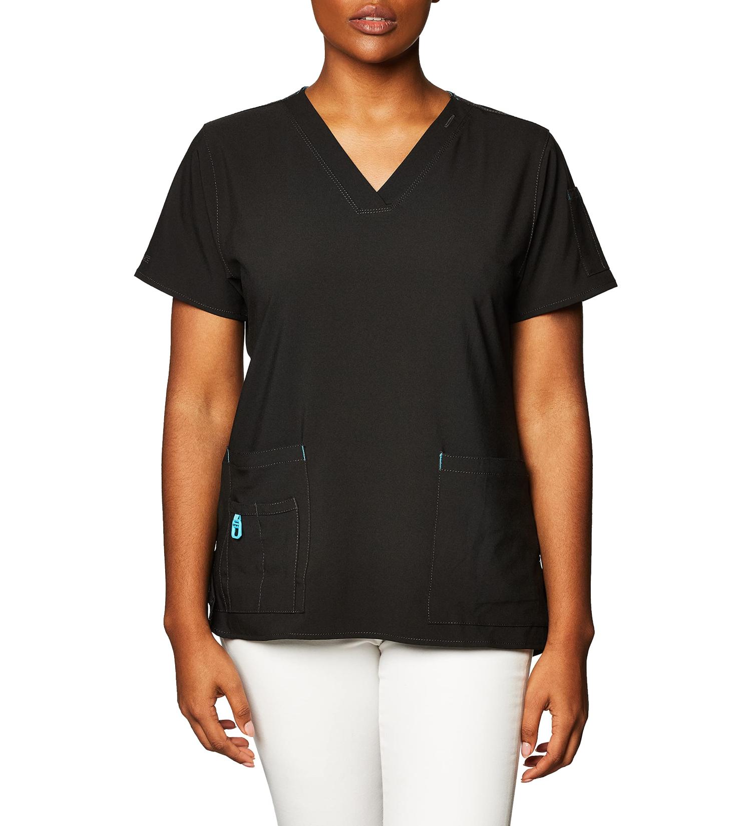 Carhartt Cross-Flex Women's Media Scrub Top XL - Black - Buy Online on GoSupps.com