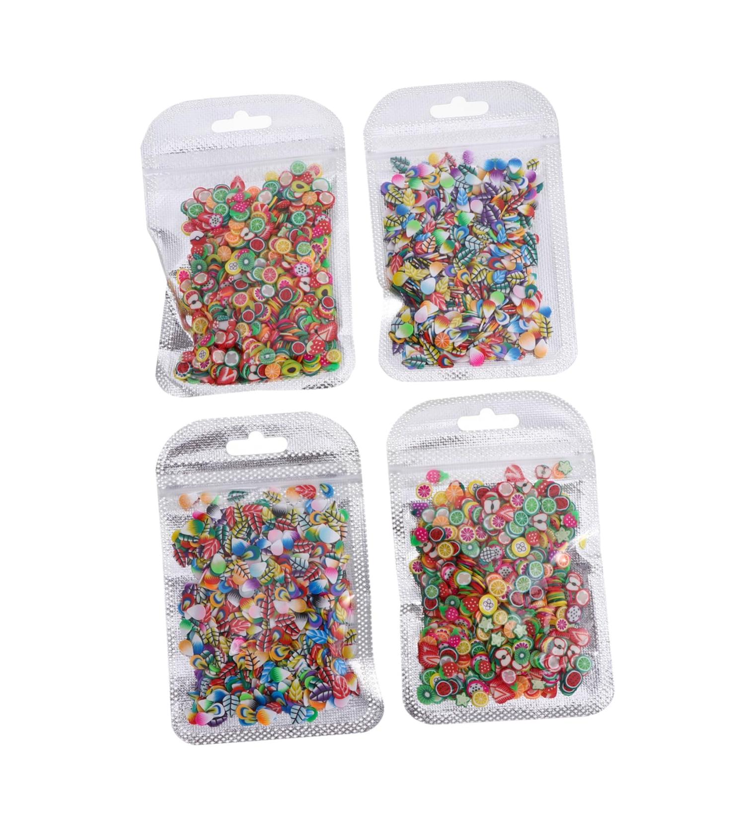 Mipcase 4 Packs Nail Art Polymer Clay Nail Art Craft Appliques Embellishments Craft Making Beads Diy Nail Decoration Supplies Nail Decorations for Nail Art Resin Fruit 3d Suite - Buy Online on GoSupps.com