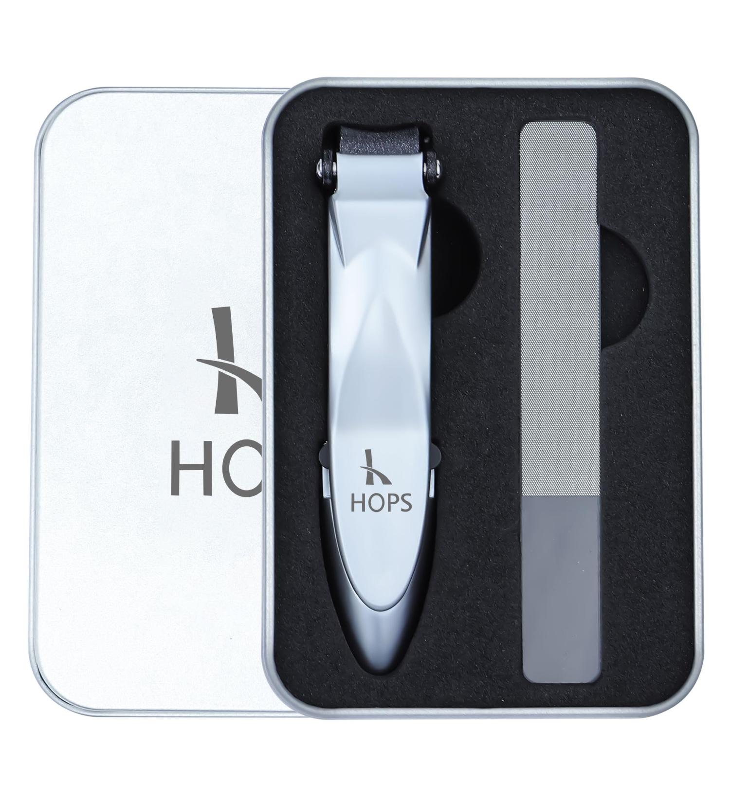 Premium Nail Clipper Set with File & Container - Stainless Steel Fingernail & Toenail Clippers in Gift Box - Perfect Gifts for Men & Women - Buy Online on GoSupps.com