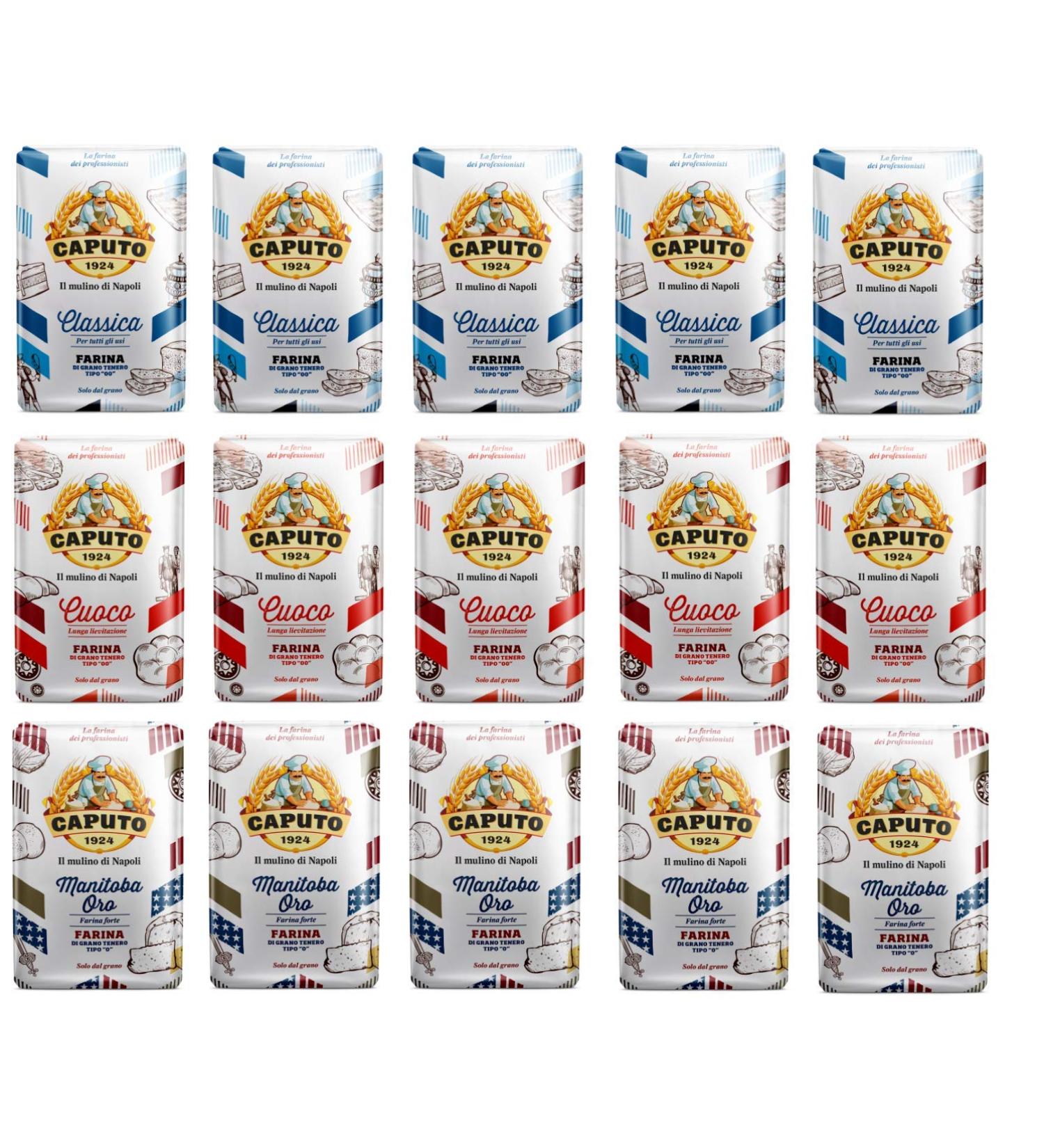 Antimo Caputo Molino Caputo Flour Testpakket Napoli pizzamel pizza meel 15 x 1 kg
