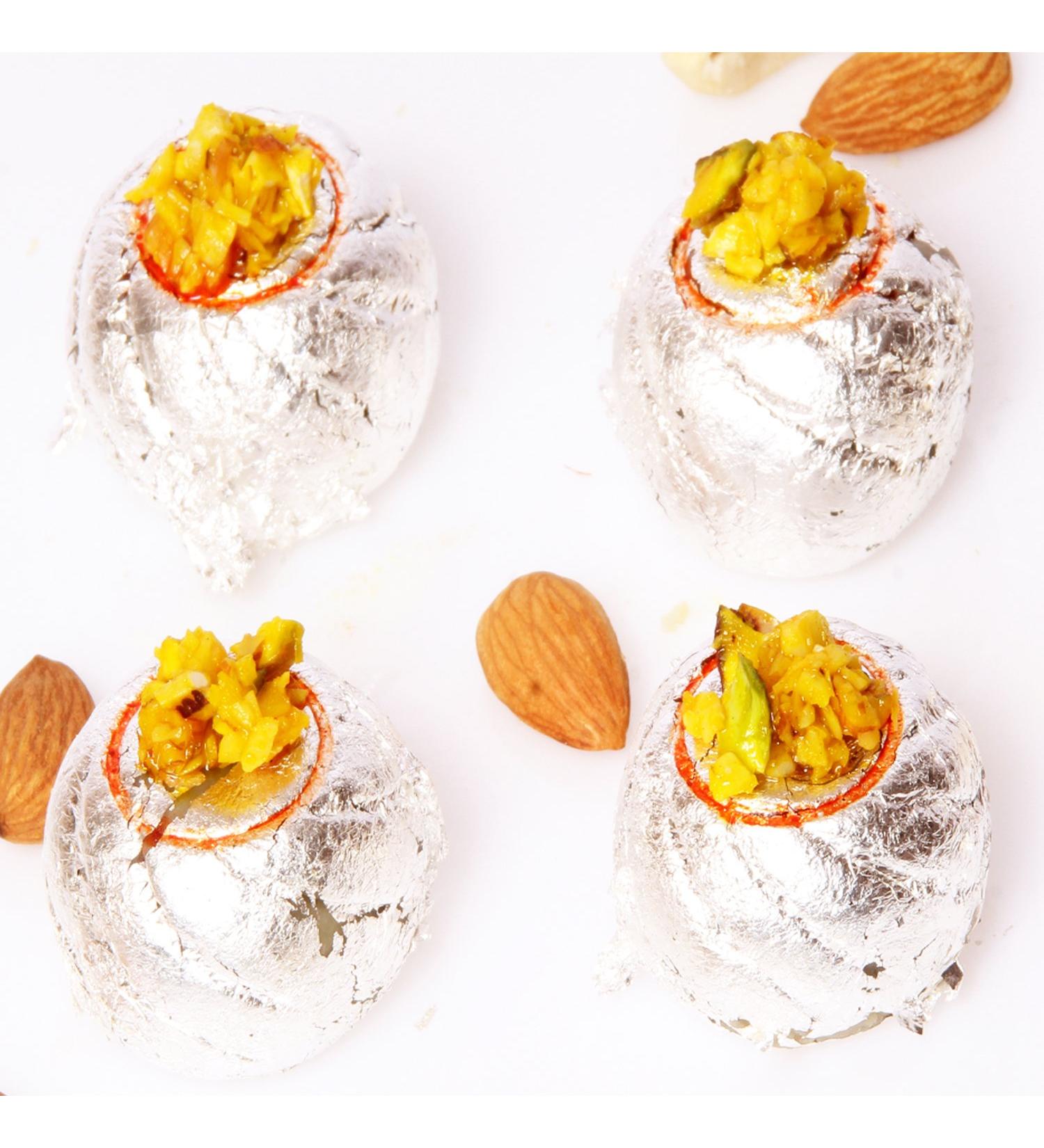 Ghasitaram Gifts Indian Sweets - Sugar Free Kaju Ring Pedas (200 Gms) (200gms) - Buy Online on GoSupps.com