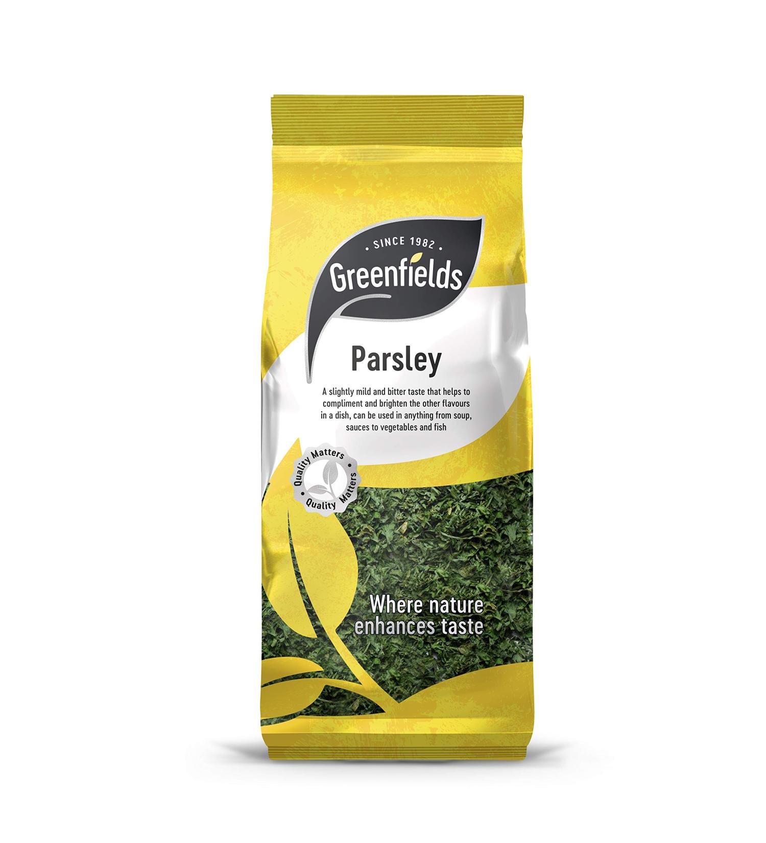 SINCE 1982 . GREENFIELDS Parsley | Dried parsley | 40 g