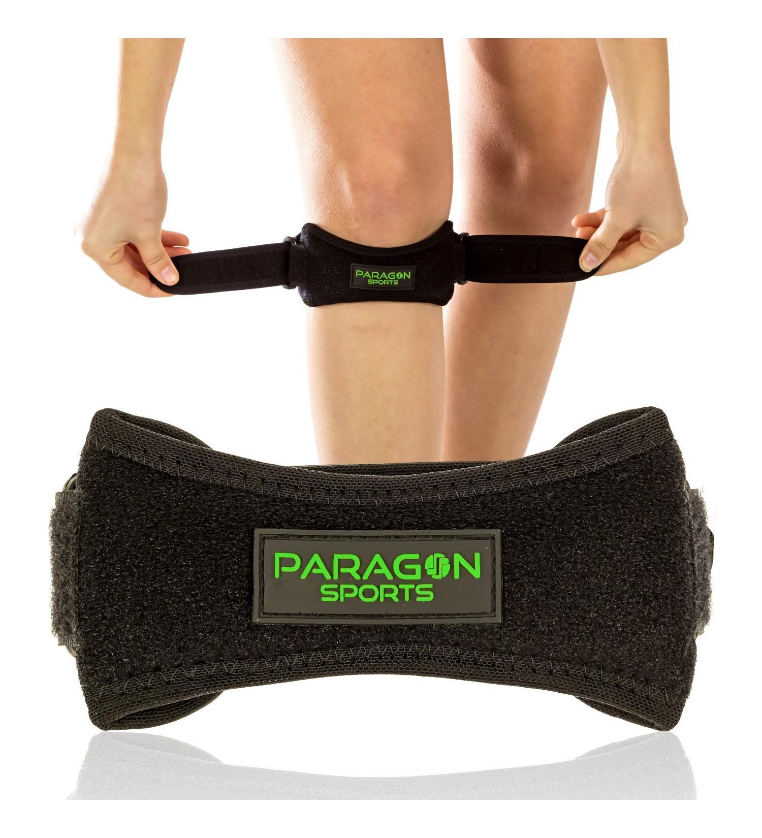 Paragon Sports Patella Knee Strap 2 Pack - Adjustable Support Band for Running, Basketball, and Athletics - Pain Relief Brace for Jumper's Knee - Black - Buy Online on GoSupps.com
