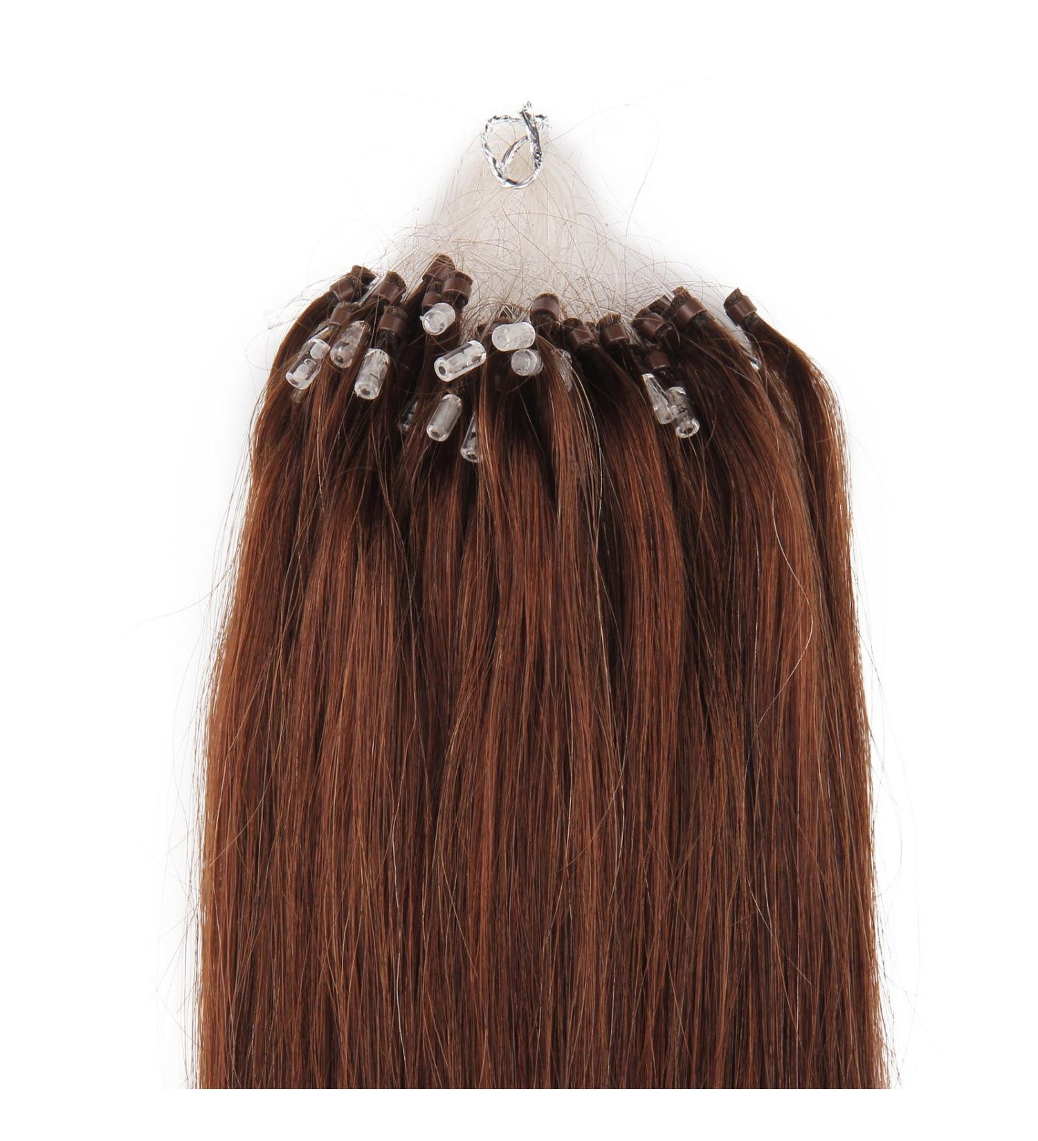 Beauty7 DIY hair extension 50 pc real hairstraehnen remy real hair hair defruction loop micro ring microring hair 55cm real hair extensions 1g street 22 "black brown and blonde