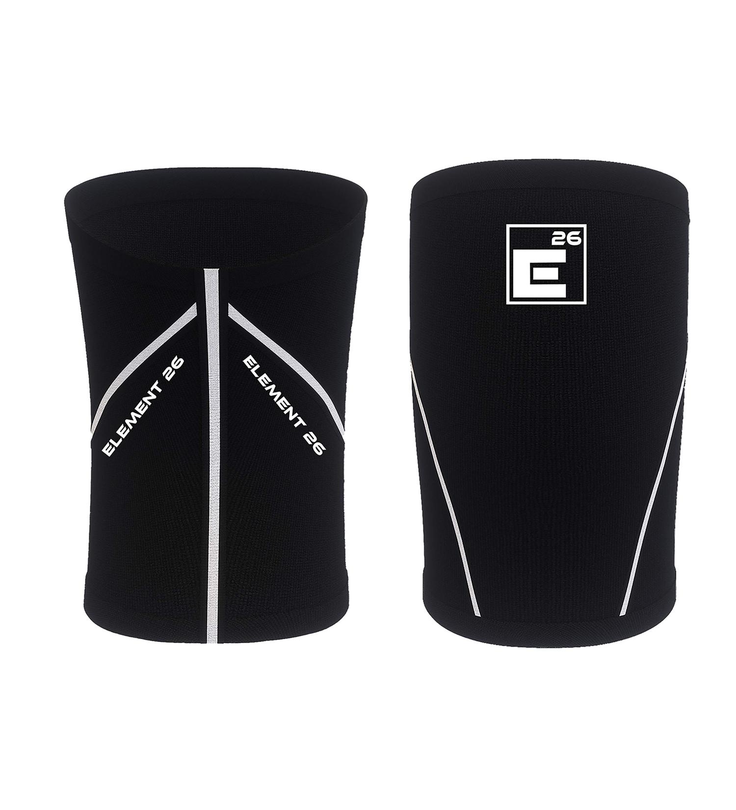 6mm Neoprene Knee Sleeves for Weightlifting - Pair for Compression, Mobility & Warmth - Ideal for Squats, Deadlifts, Olympic Lifting - Large Black/White - Buy Online on GoSupps.com