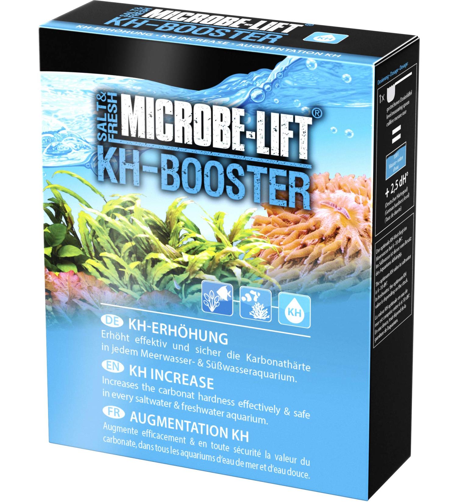 Microbe-Lift KH Booster - Enhance Carbonate Hardness for Freshwater & Saltwater Aquariums - 500g Multi-Color Solution - Buy Online on GoSupps.com