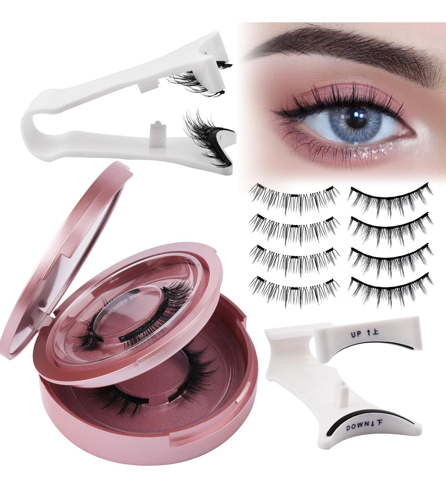 GEMERRY 2 Pair Magnetic Eyelashes Natural Look Magnetic Lashes No Glue or Eyeliner Needed Magnetic Lashes Reusable Magnetic Eyelashes with Applicator B01 - Buy Online on GoSupps.com