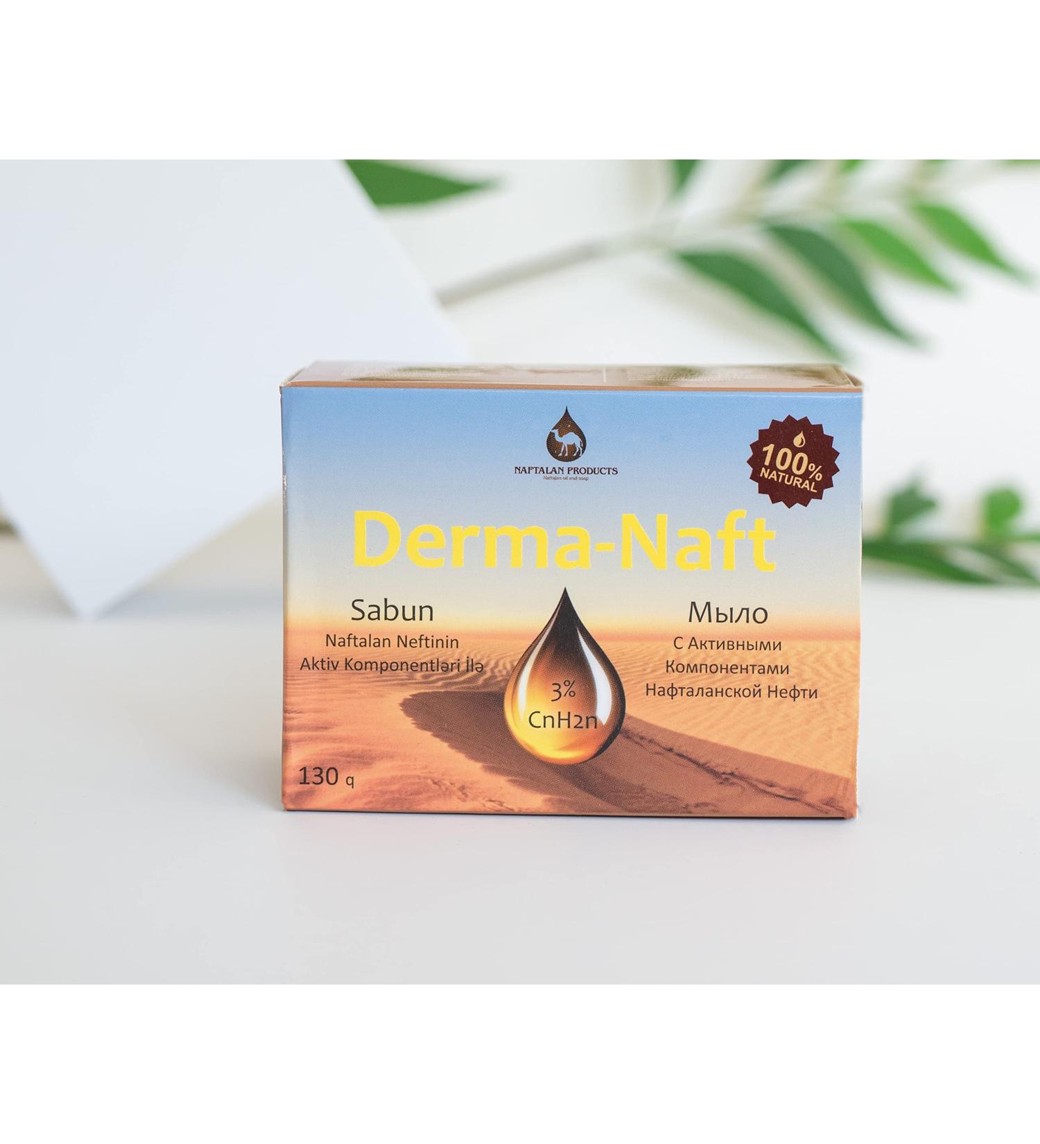 Natural Derma-Naft Soap 3% for psoriasis seborrheic dermatitis eczema