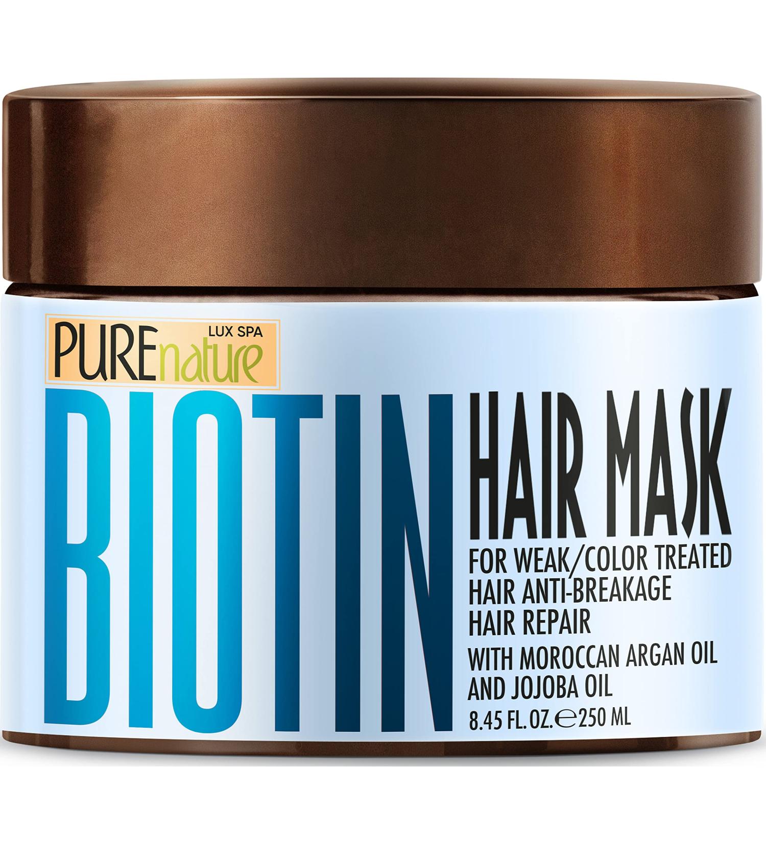 Biotin Hair Mask with Keratin, Collagen, and Argan Oil - Deep Conditioning Treatment for Dry, Damaged Hair - Hydrating Growth Mask for Split Ends - Buy Online on GoSupps.com