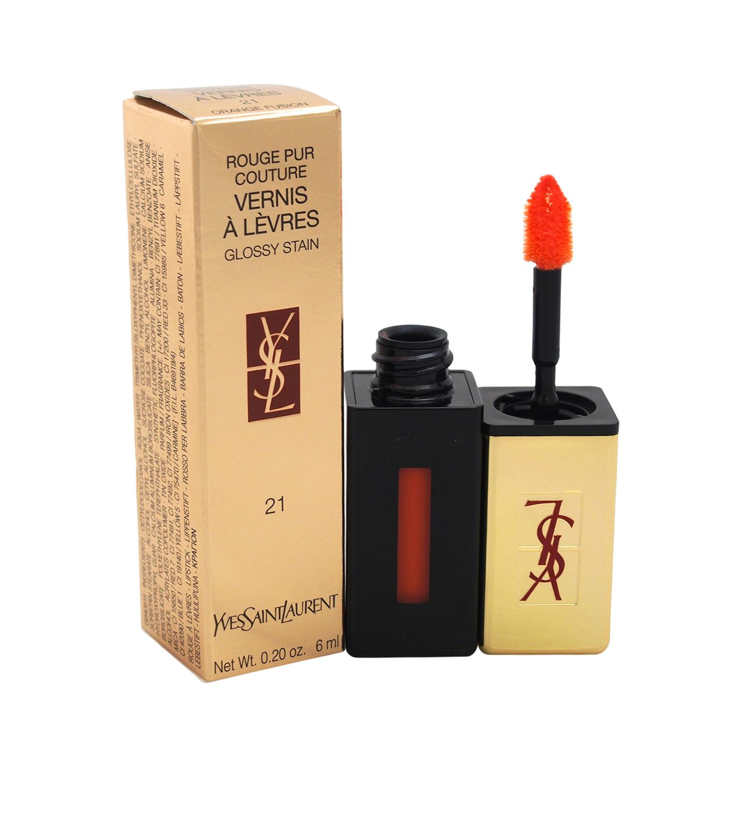 Rouge Pur Couture Vernis A Levres Vintage 21 Orange Fusion