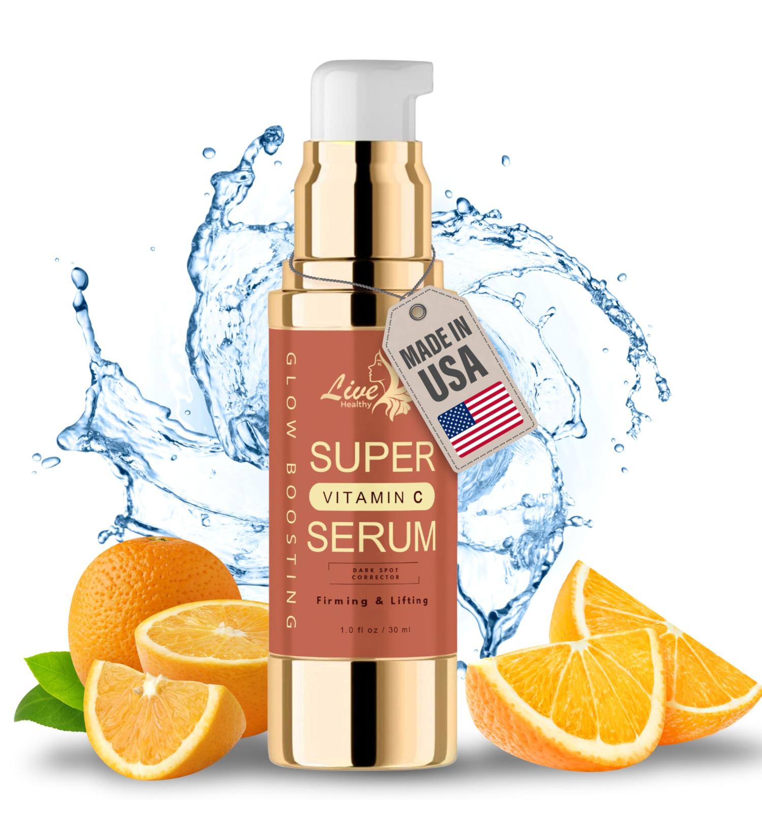 Rapid Dark Spot Remover for Face & Body Glow Boosting Serum | Vitamin C and Hyaluronic Acid | Age & Sun Spot Corrector Brown Spot Remover | Anti-Aging | Super Hydrating | Firming & Lifting - Buy Online on GoSupps.com