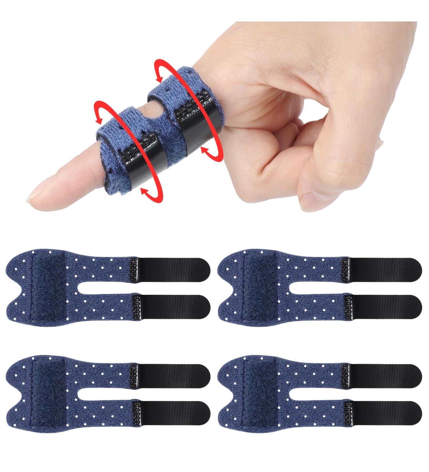Shop Trigger Thumb Splints & Finger Braces - 4pcs Breathable Support for Arthritis & Injuries - International Shipping - Buy Online on GoSupps.com