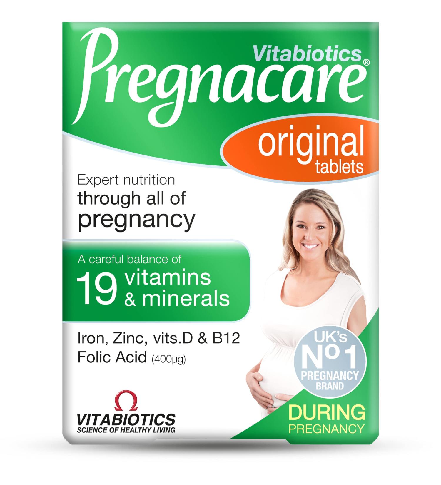 Pregnacare Original 30 Tablets by Vitabiotics | Essential Prenatal Nutrition - Buy Online on GoSupps.com