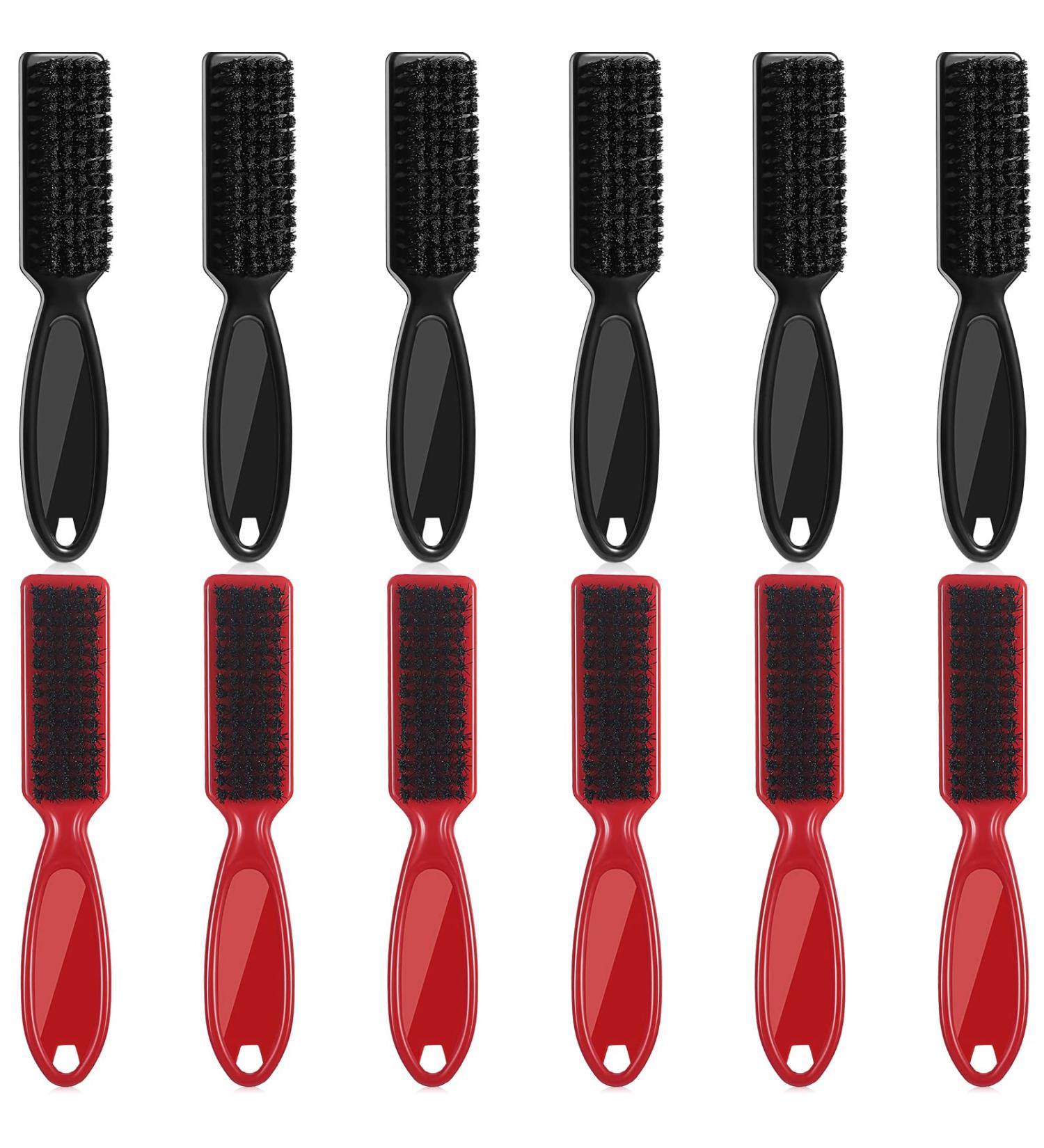 Barber Blade Clipper Cleaning Brush Set - 12 Pieces (Black & Red) - Buy Online on GoSupps.com
