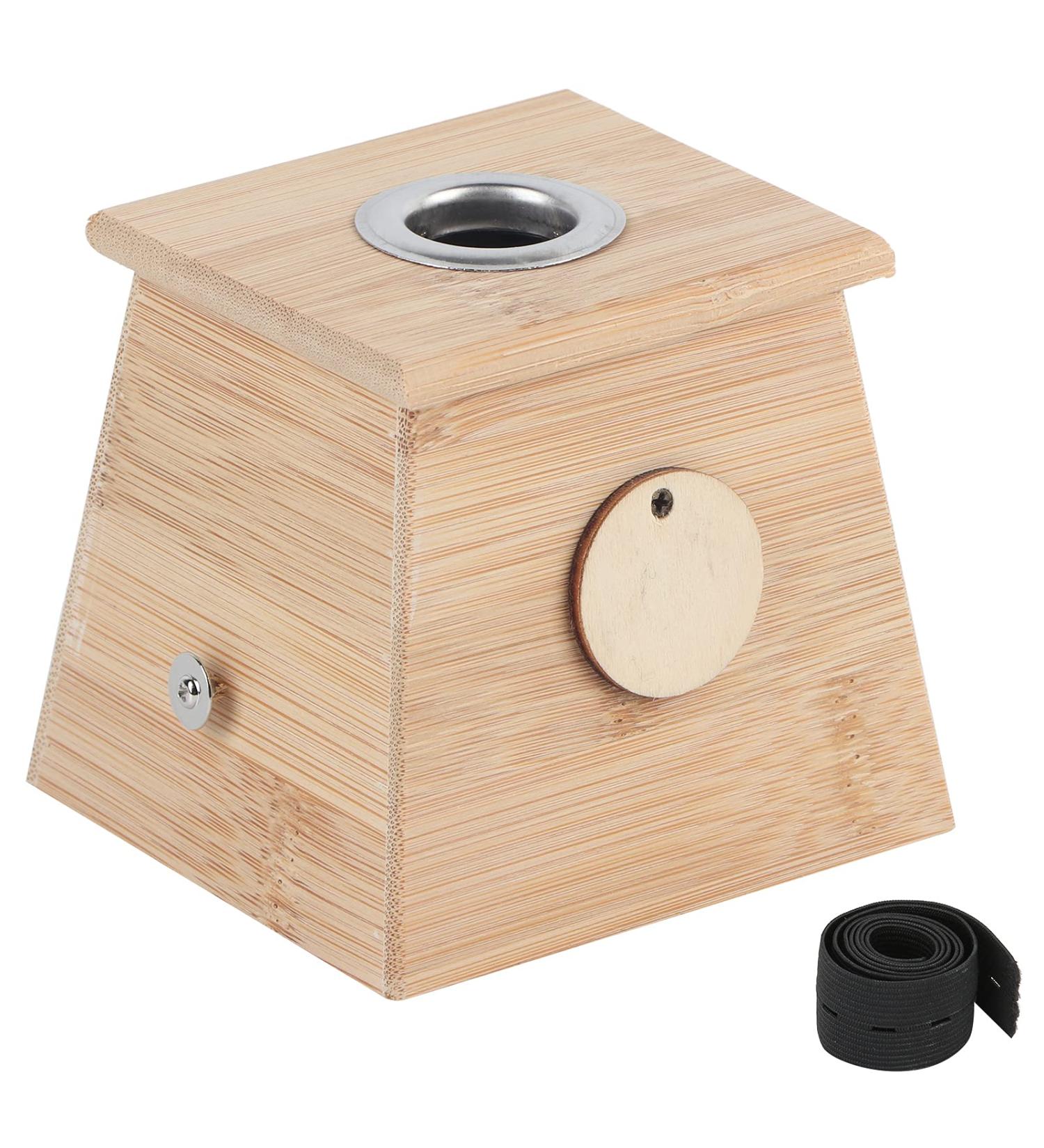 Single Hole Bamboo Moxibustion Box - Moxa Roll Stick Holder & Moxibustion Tool for Pain Relief | International Shipping - Buy Online on GoSupps.com