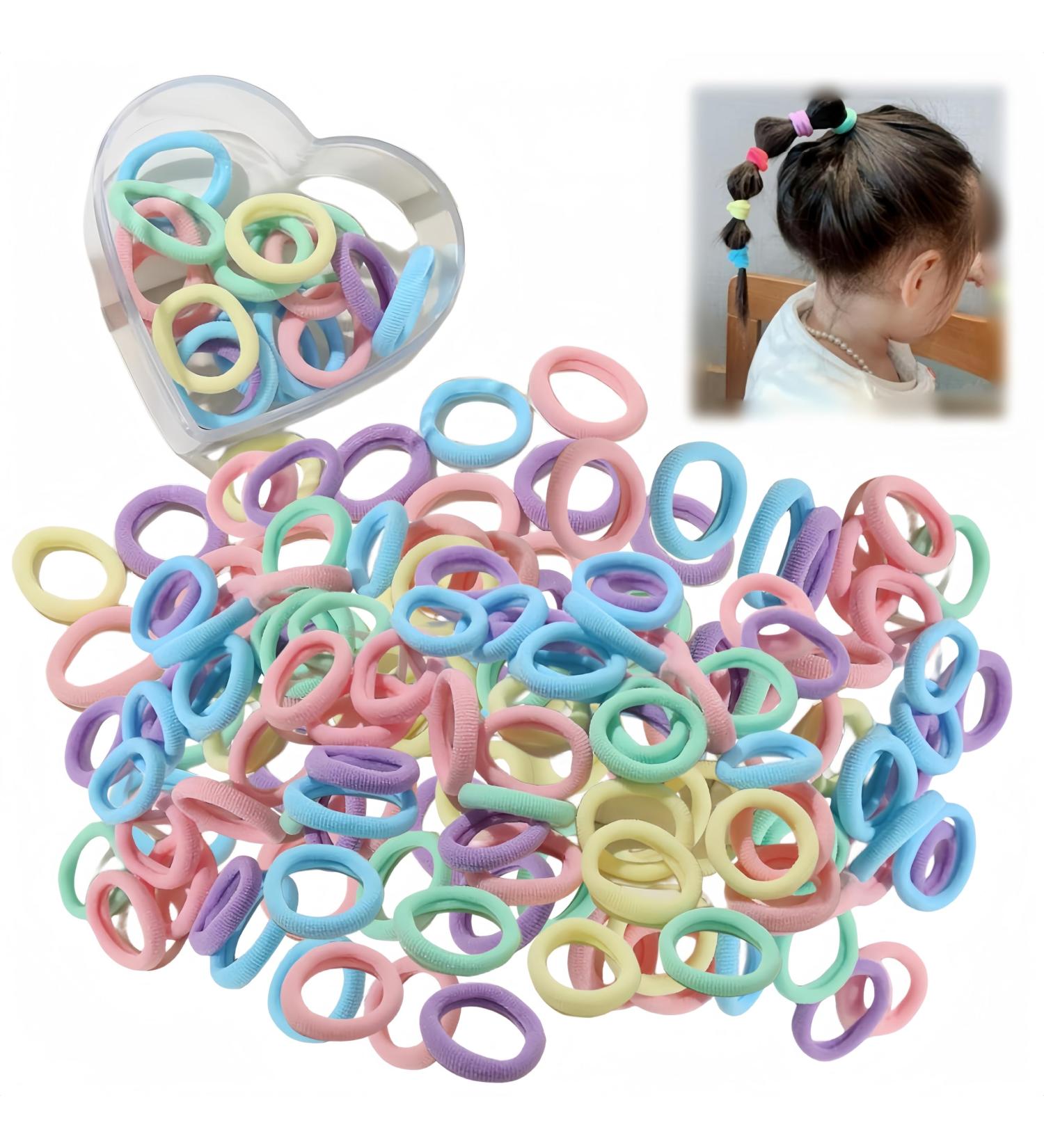 300 PCS Ponytail Holders Hair Accessories for Kids Hair Ties for Toddler Girls Toddler Hair Elastics Elastic Hair Bands Ties Elastic Toddler Ponytail Holders - Buy Online on GoSupps.com