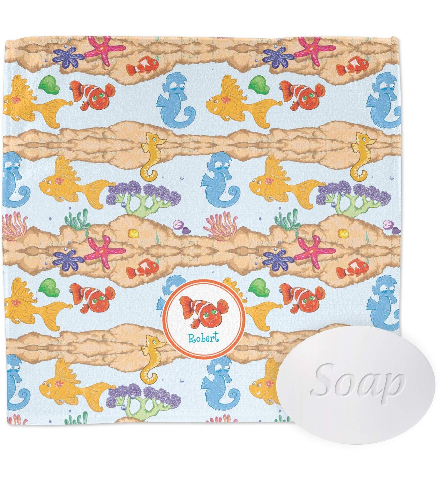 YouCustomizeIt Personalized Under The Sea Washcloth