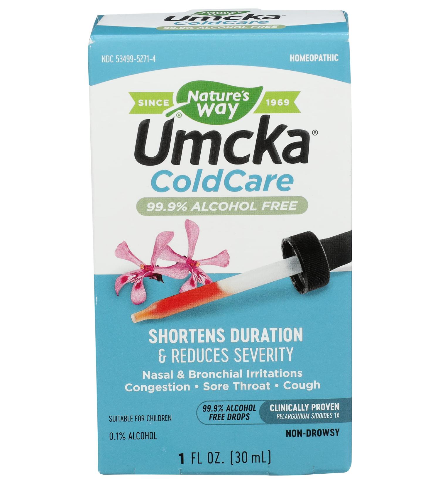 Natures Way Umcka Cold Care 1 Fl. Oz - Natural Relief for Cold Symptoms - Buy Online on GoSupps.com