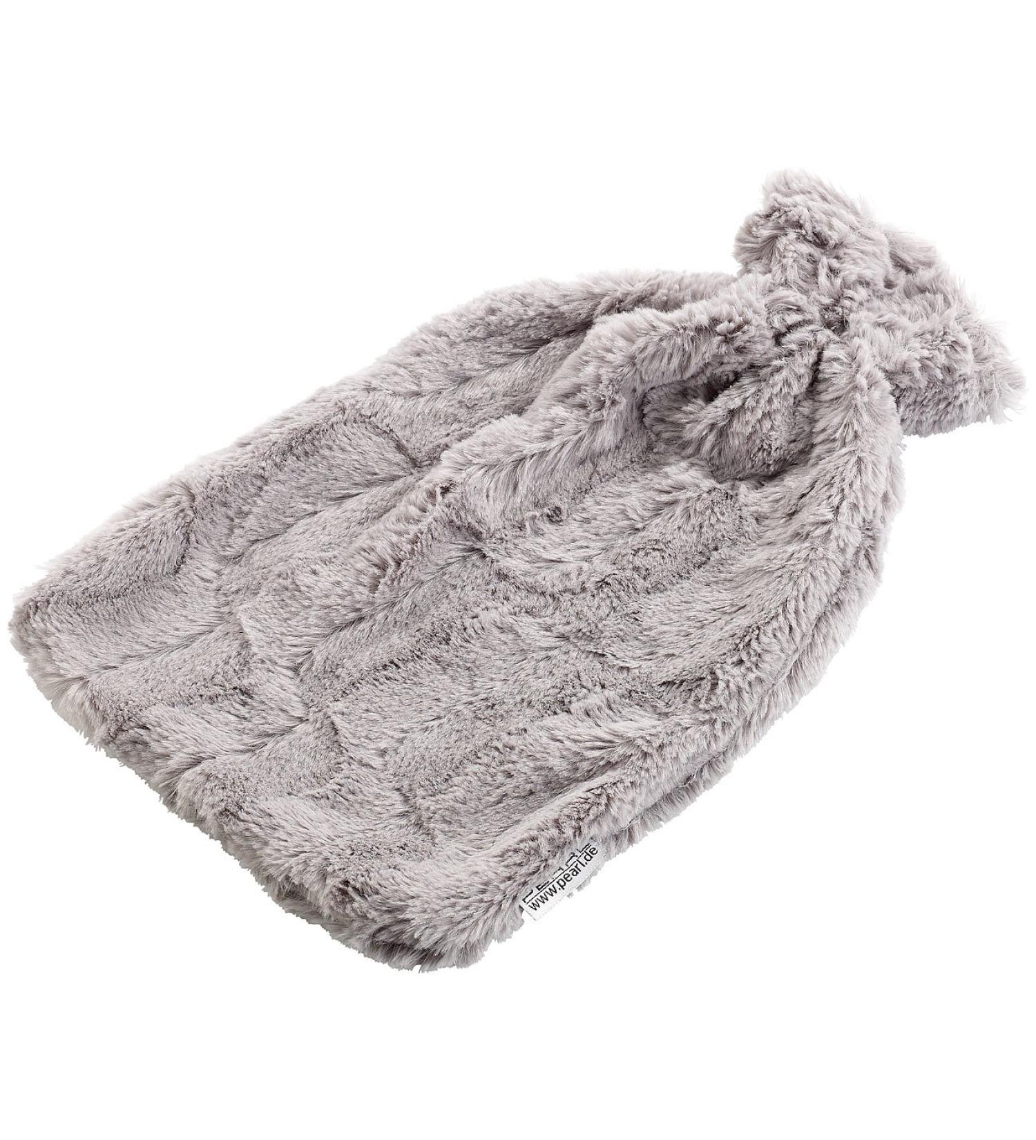 Pearl coverage heat bottle: fluffy synthetic fur cover for 2-liter heat bottle (heat bottle cover fluffy heating flap cover cozy adults)