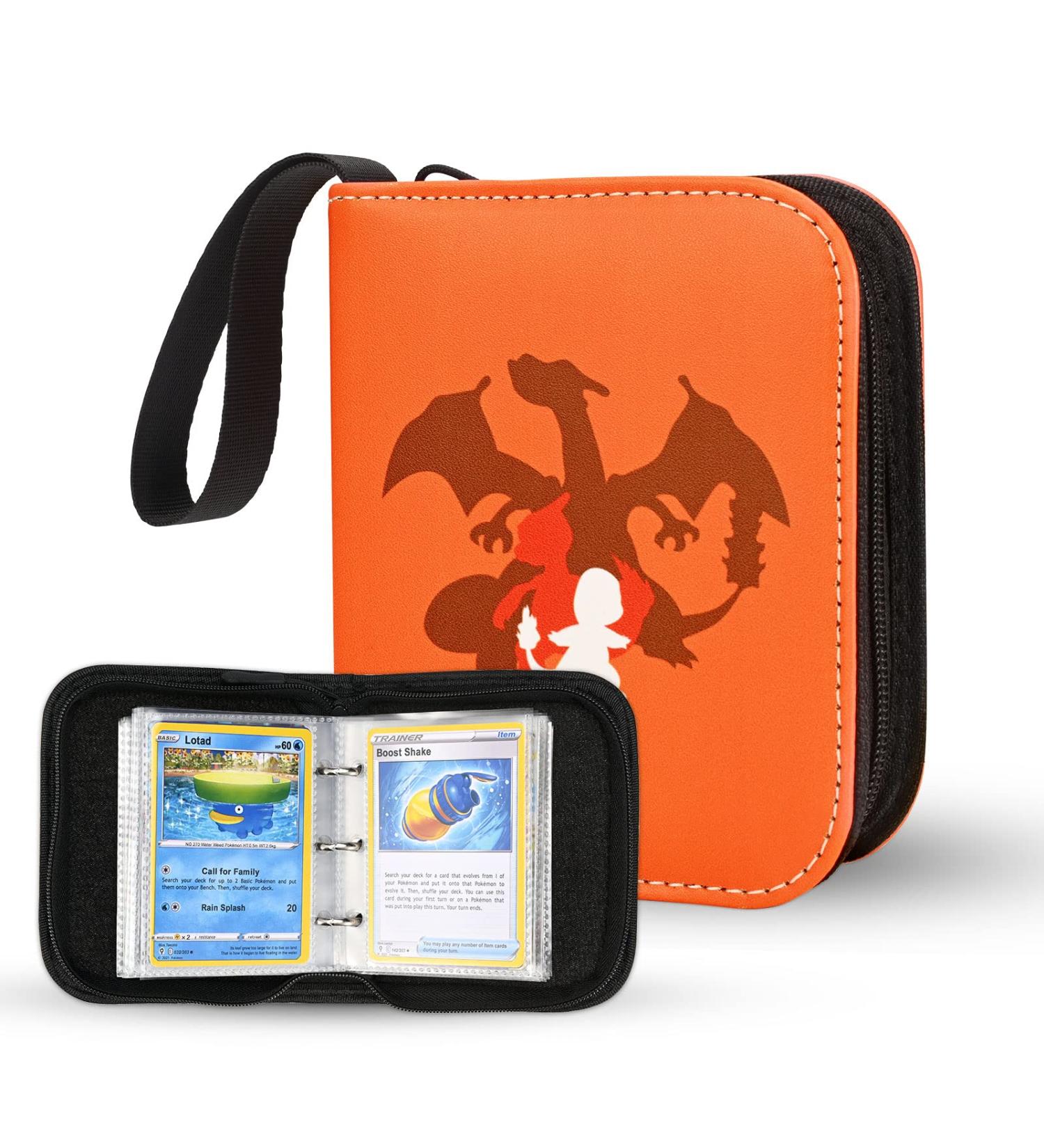 Pokemon TCG 2-Pocket Mini Binder - Hold 80 Cards with 40 Sleeves - Orange Album - Buy Online on GoSupps.com