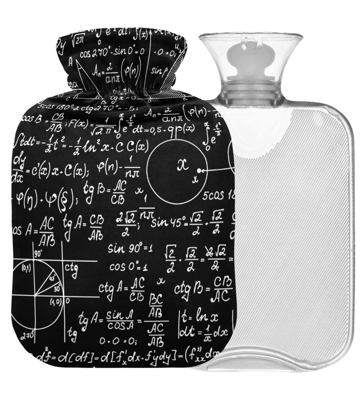 NAANLE 2L Transparent Hot Water Bottle with Cover - Pain Relief & Heat Therapy for Hands & Feet - Ideal for Gaming & Comfort - Buy Online on GoSupps.com