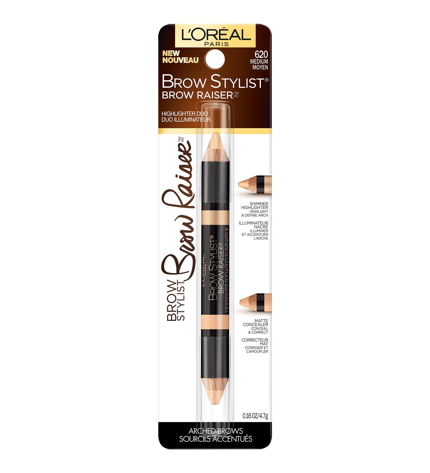 L'Oreal Paris Stylist Brow Raiser Highlighter Duo - Medium 0.16 oz - Buy Online on GoSupps.com