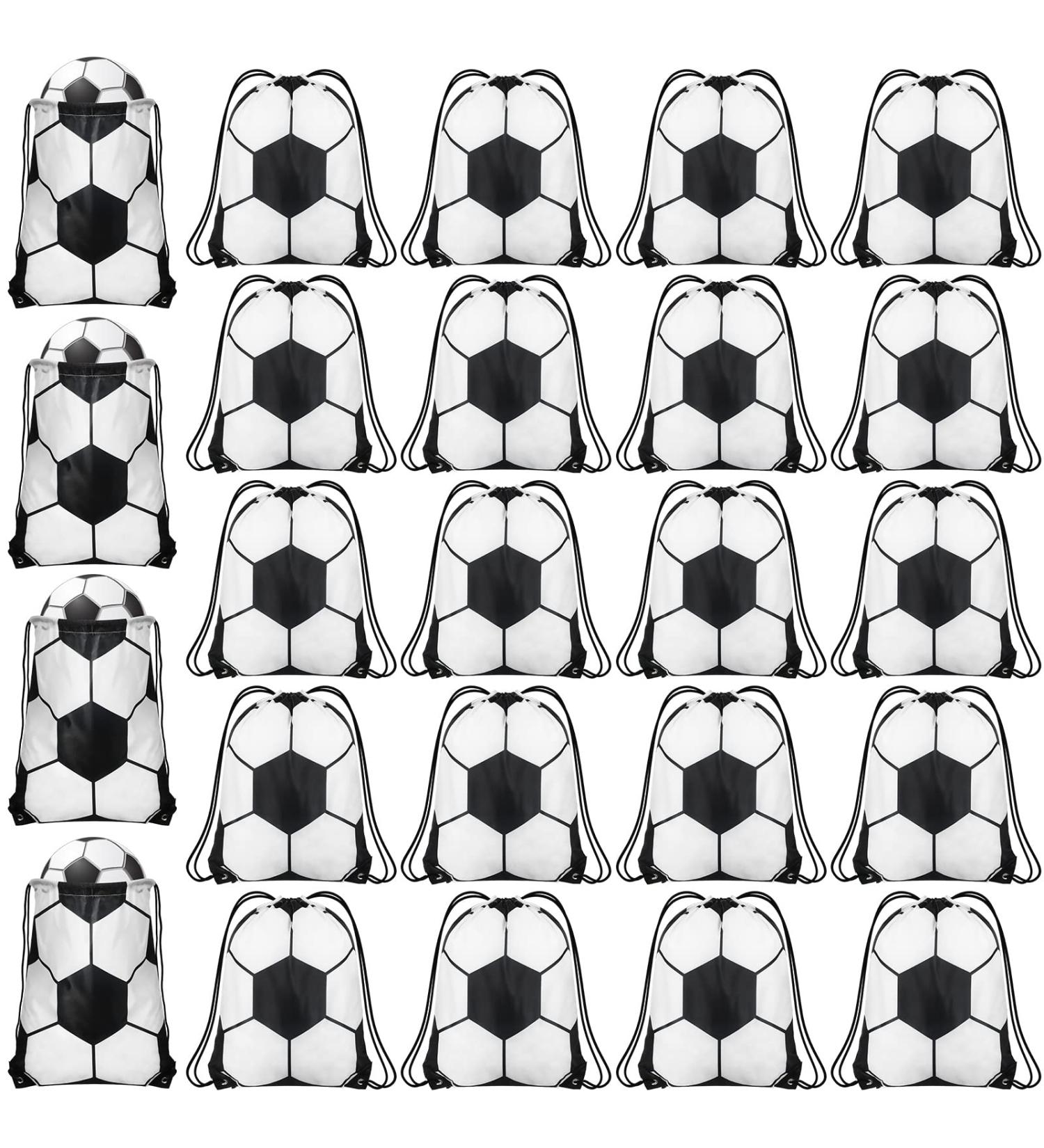 24-Piece Soccer Basketball Party Favor Drawstring Bags | Sports Party Supplies - Buy Online on GoSupps.com