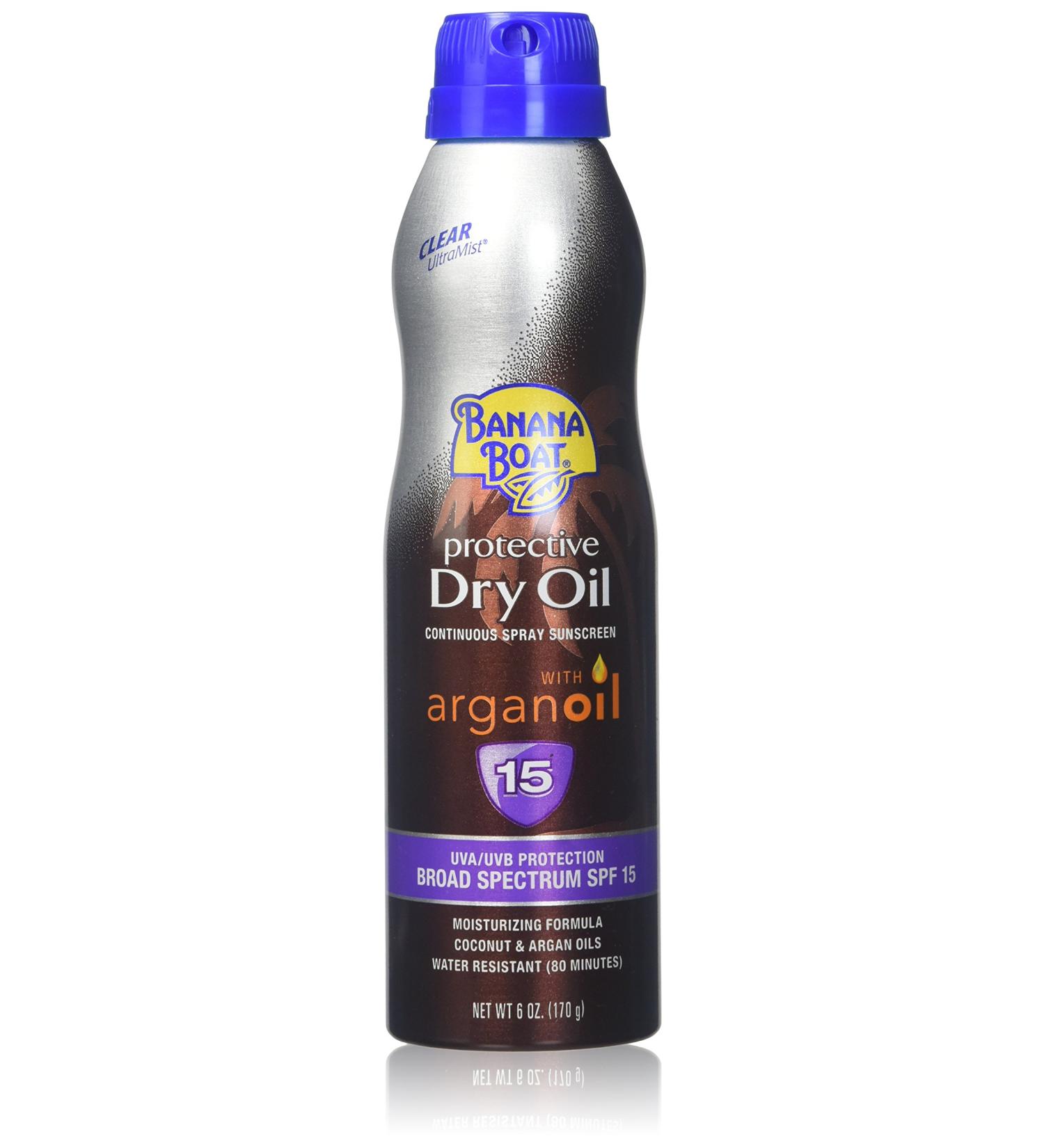 Buy Banana Boat UltraMist Protective Dry Oil Spray SPF 15 - 6 oz | Best Sunscreen for Outdoor Protection | Fast International Shipping - Buy Online on GoSupps.com