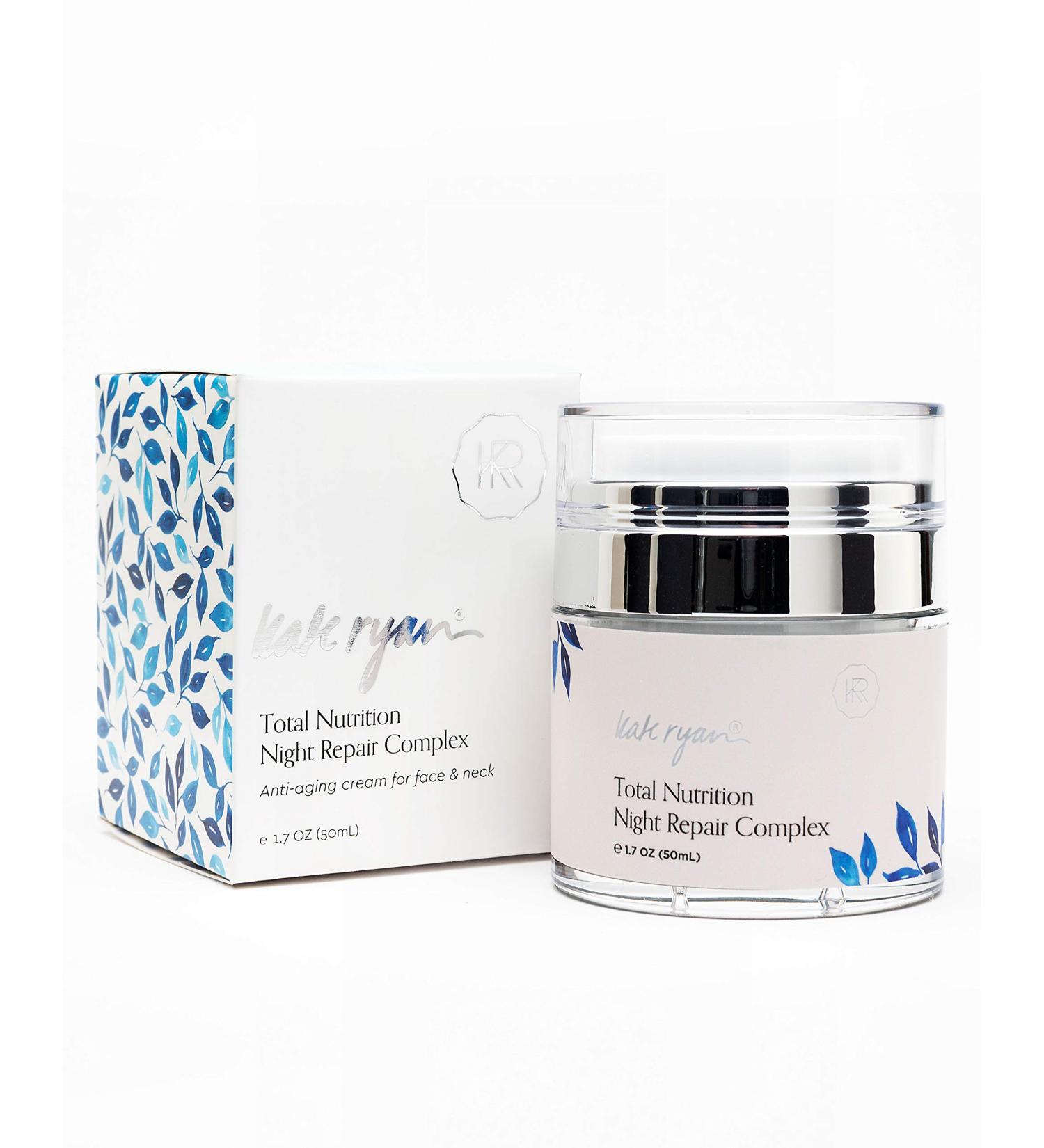 Total Nutrition Night Repair Complex - Retinol Cream for Aging Skin with Gotu Kola & Collagen Peptides | International Shipping - Buy Online on GoSupps.com