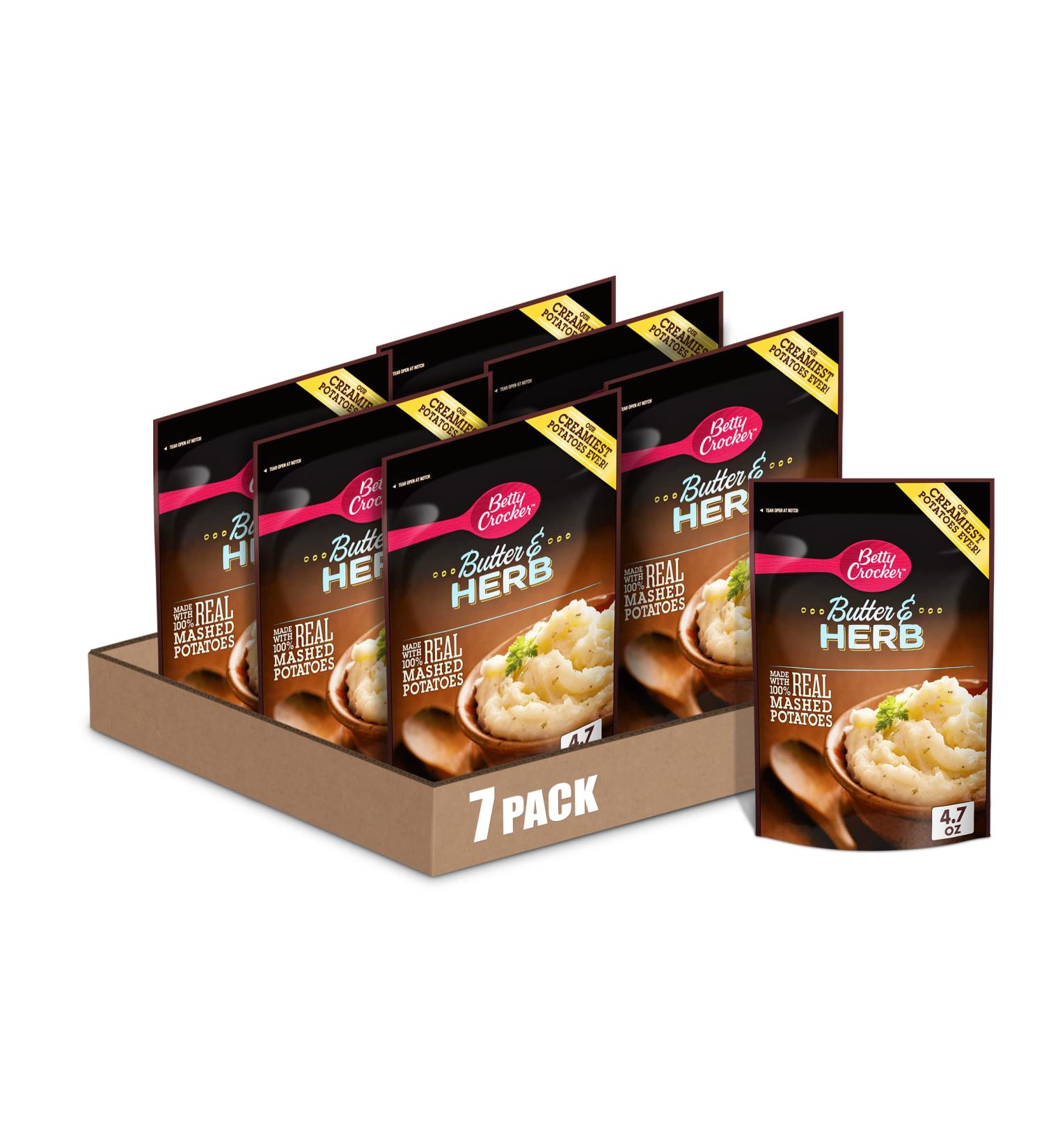 Betty Crocker Homestyle Butter and Herb Potatoes  4.7 oz (Pack of 7) Butter & Herb - Buy Online on GoSupps.com