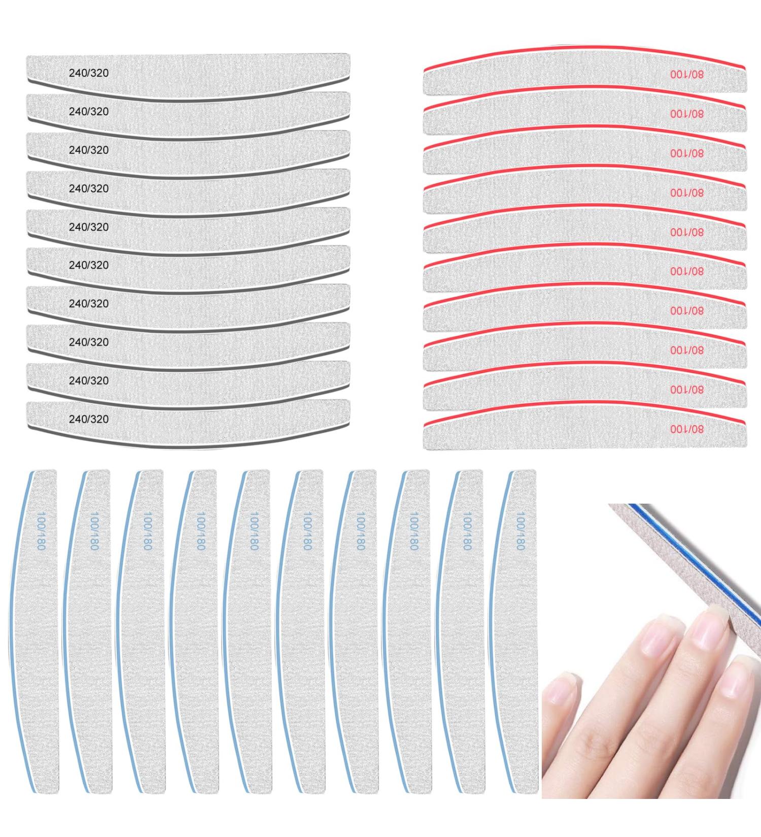 VZFIT Nail File - Nail Files for Natural Nails Perfect Buffer for Nails Set of 30 Different Densities - Buy Online on GoSupps.com