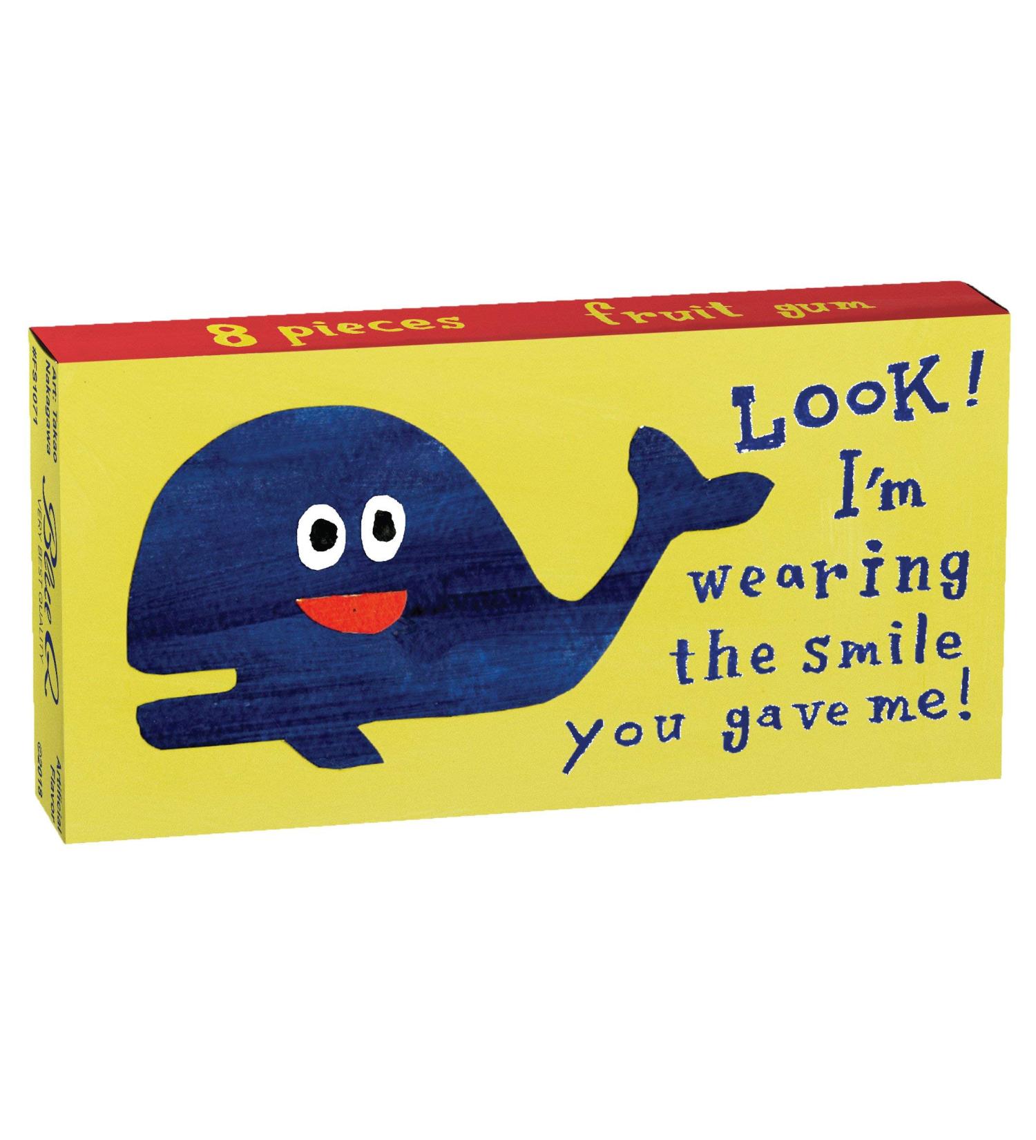 Blue Q Gum Wearing The Smile You Gave Me 8 Pieces of Fruit Flavored Gum (FS1071)