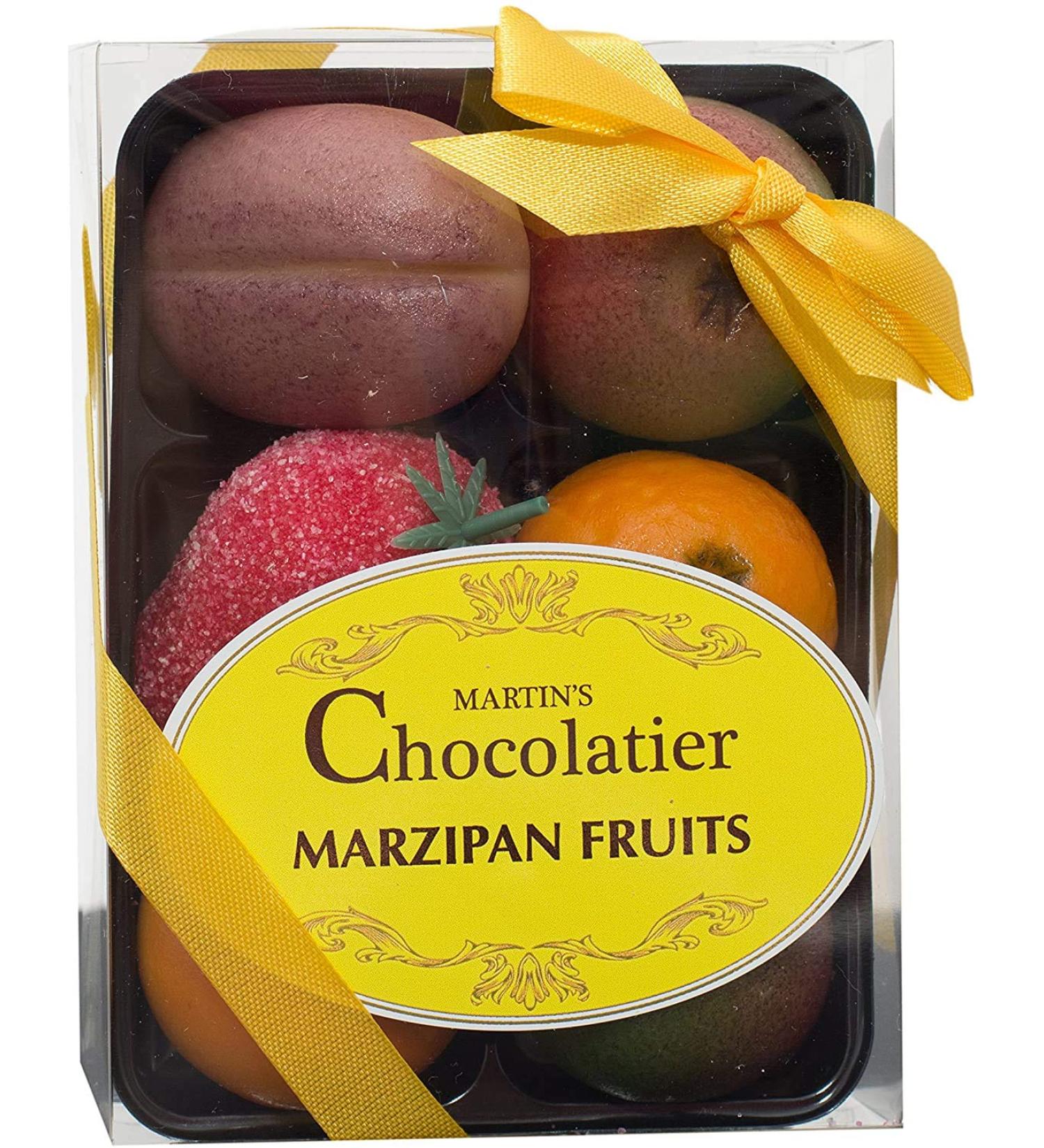 Martins Chocolatier Marzipan Fruit & Reindeer Socks | Secret Santa Gift | Handmade Fruit Shaped Candies - Buy Online on GoSupps.com