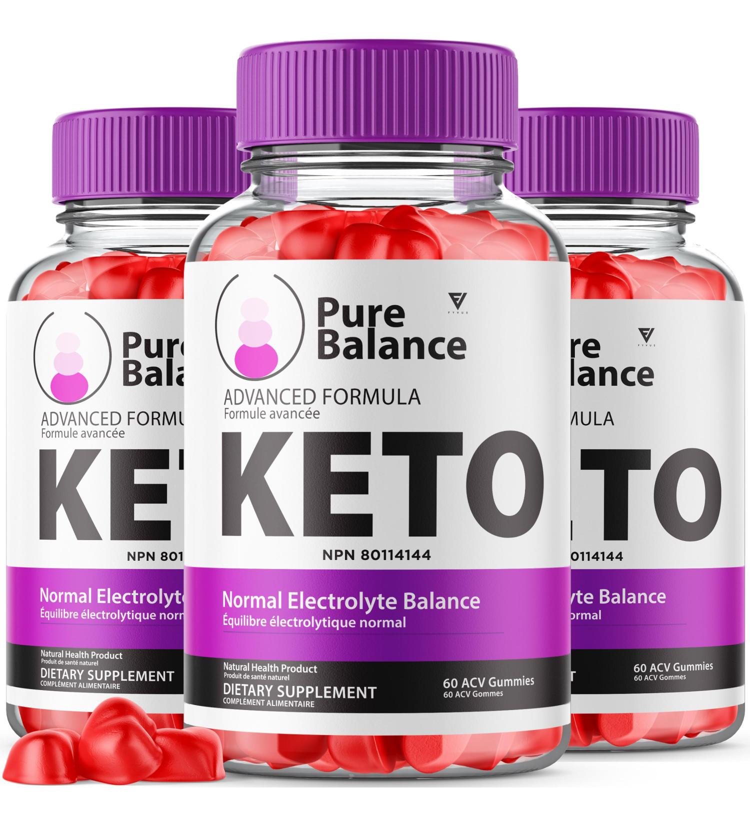 (3 Pack) Pure Balance Gummies PureBalance ACV Keto Gummies Pure Balance Advanced Weight Management Support Supplement Formula Pure Balance Canada Maximum Health and Wellness Support (180 Gummies) - Buy Online on GoSupps.com