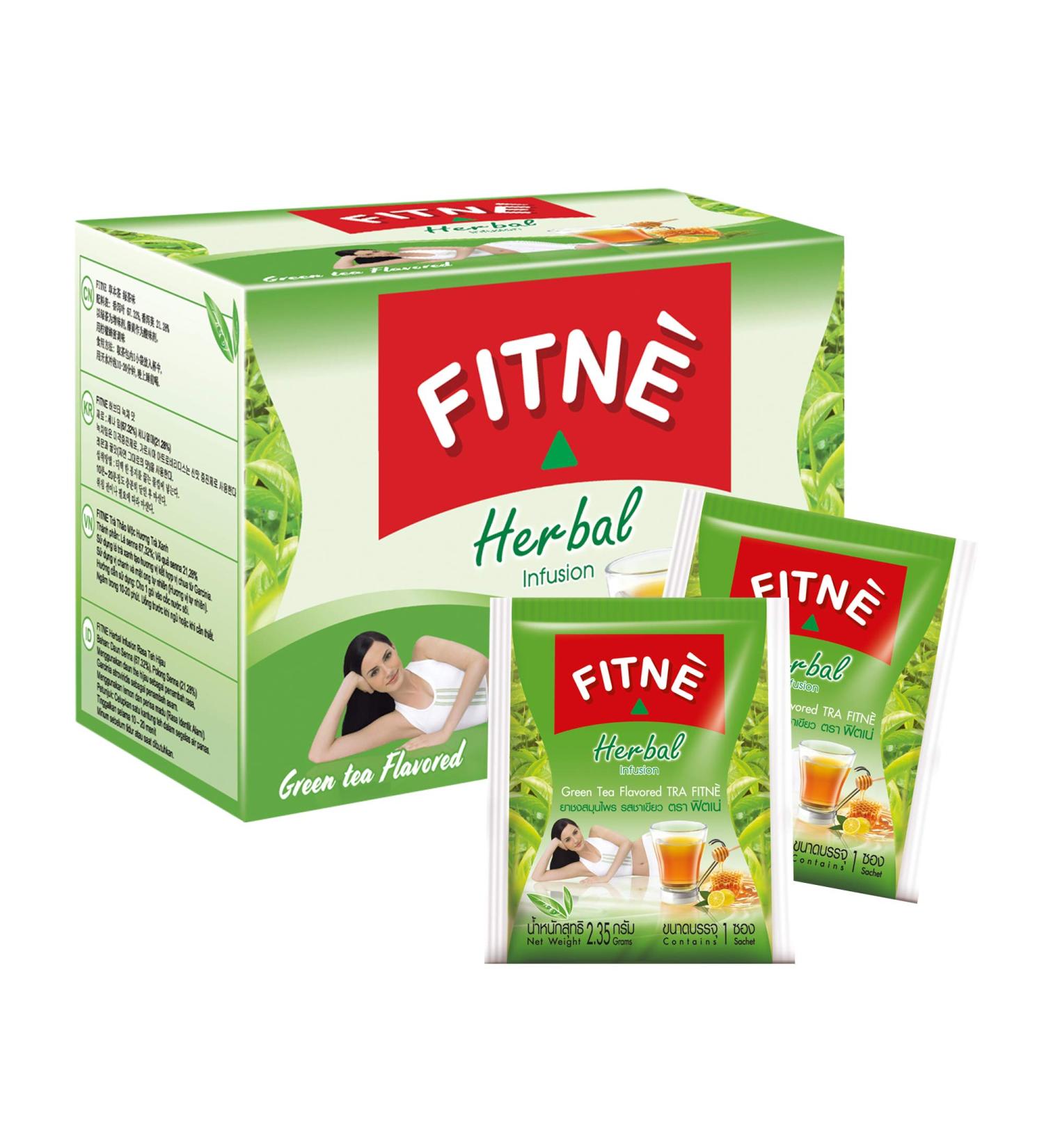 FITNE Green Tea Herbal Honey Lemon With Garcinia Senna Infusion - Gentle Detox Cleanse - High Antioxidant - Stevia Sweetened - 15 Tea Bags - Buy Online on GoSupps.com